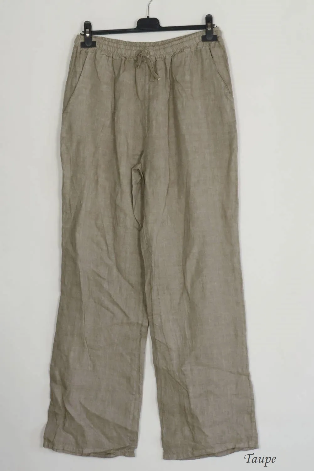 100% Linen Drawstring Pants- 30132