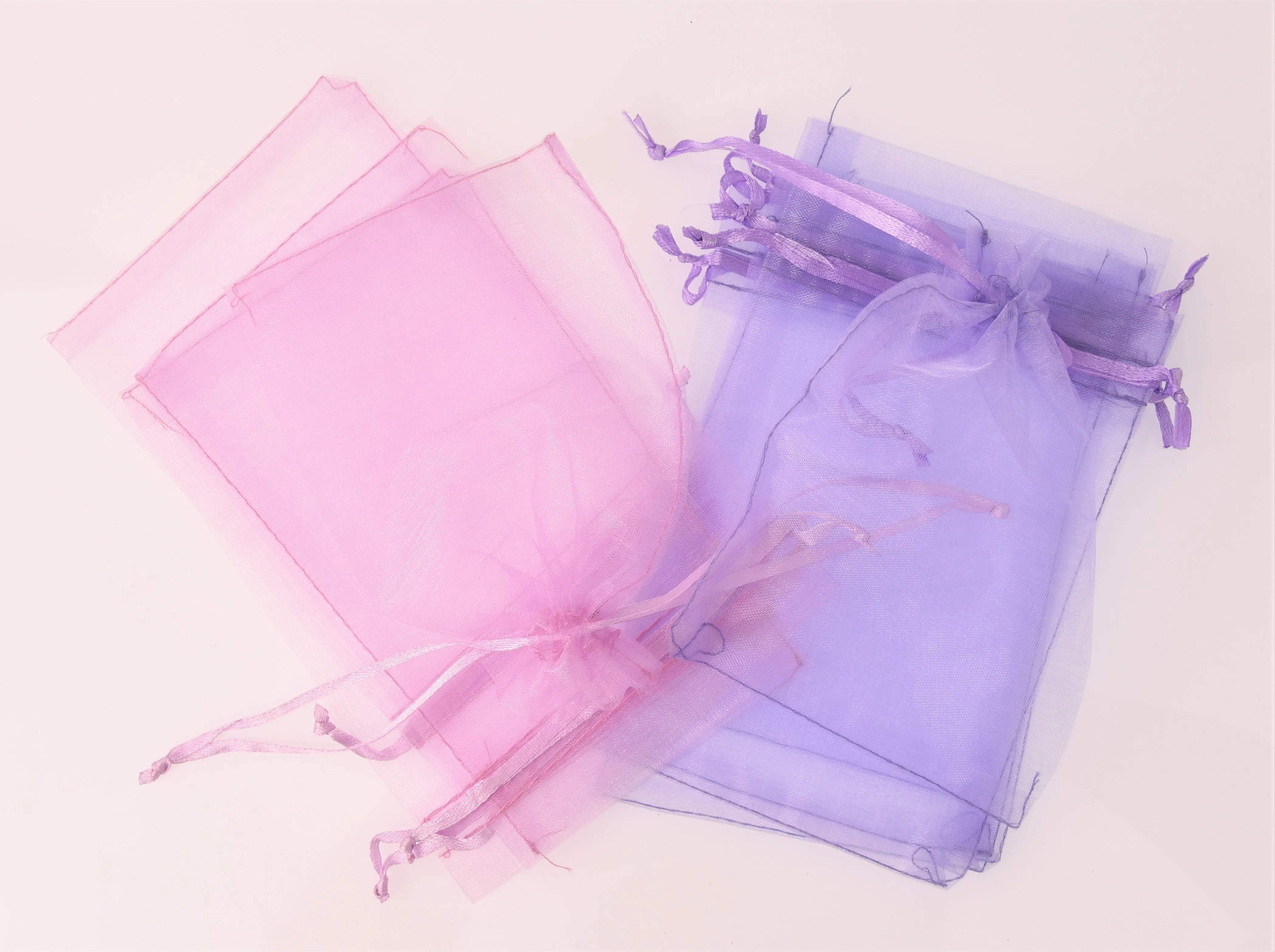 20 Organza Gift Bags, 12cm x 9cm, 5 x 3.5, Rainbow of Colors