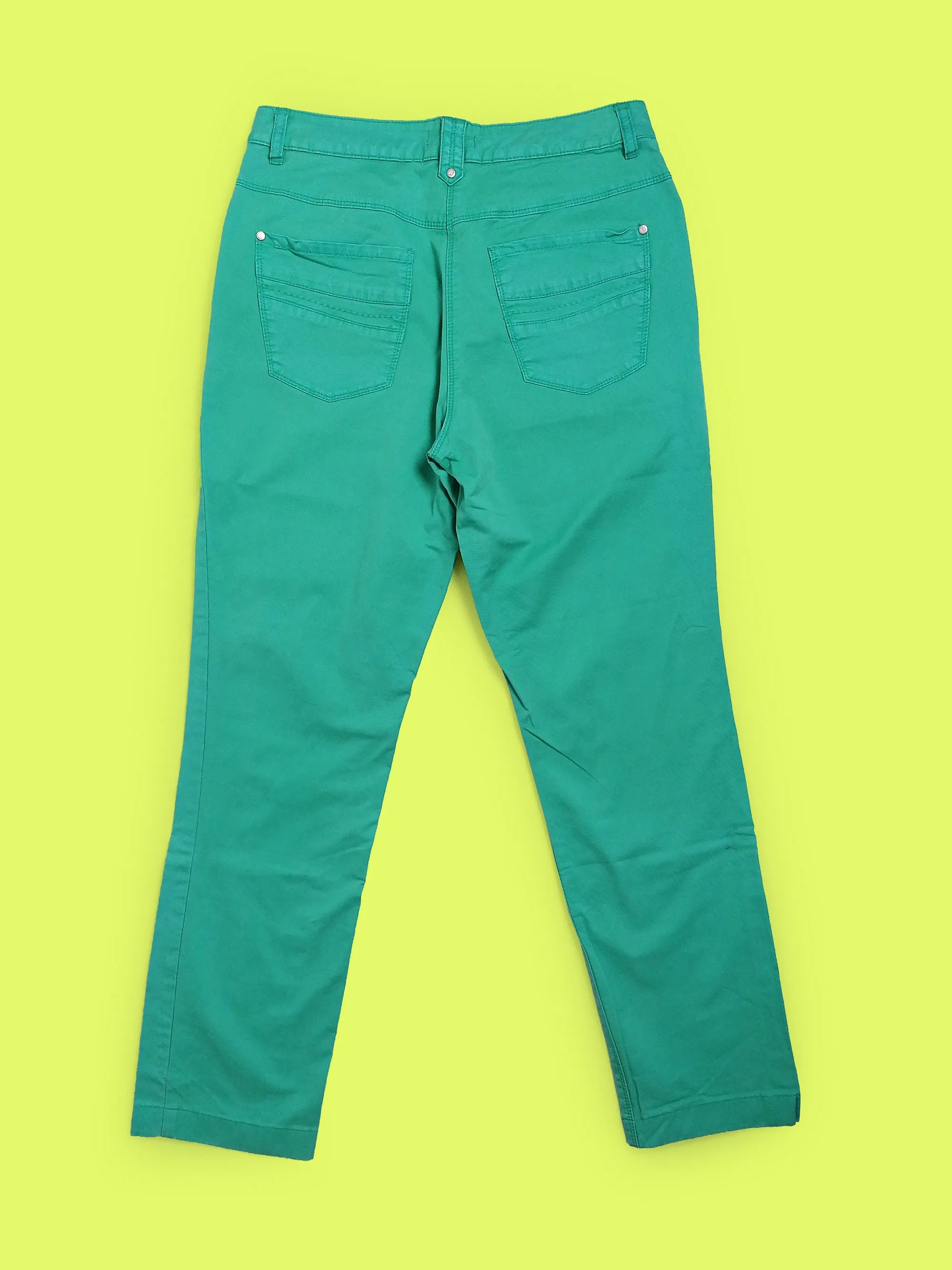 90's high-waist turquoise pants - size S-M