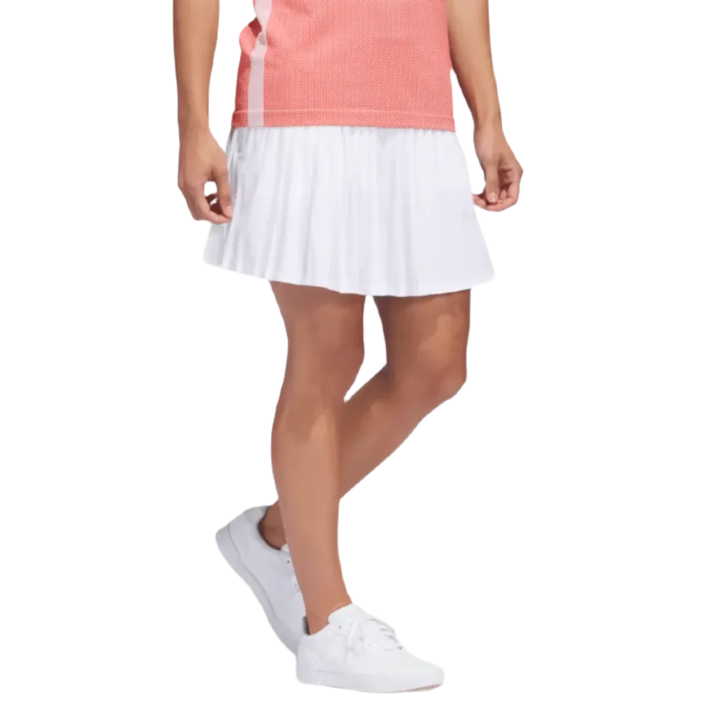 Adidas Ultimate365 Tour Pleated 15-Inch Skort - White