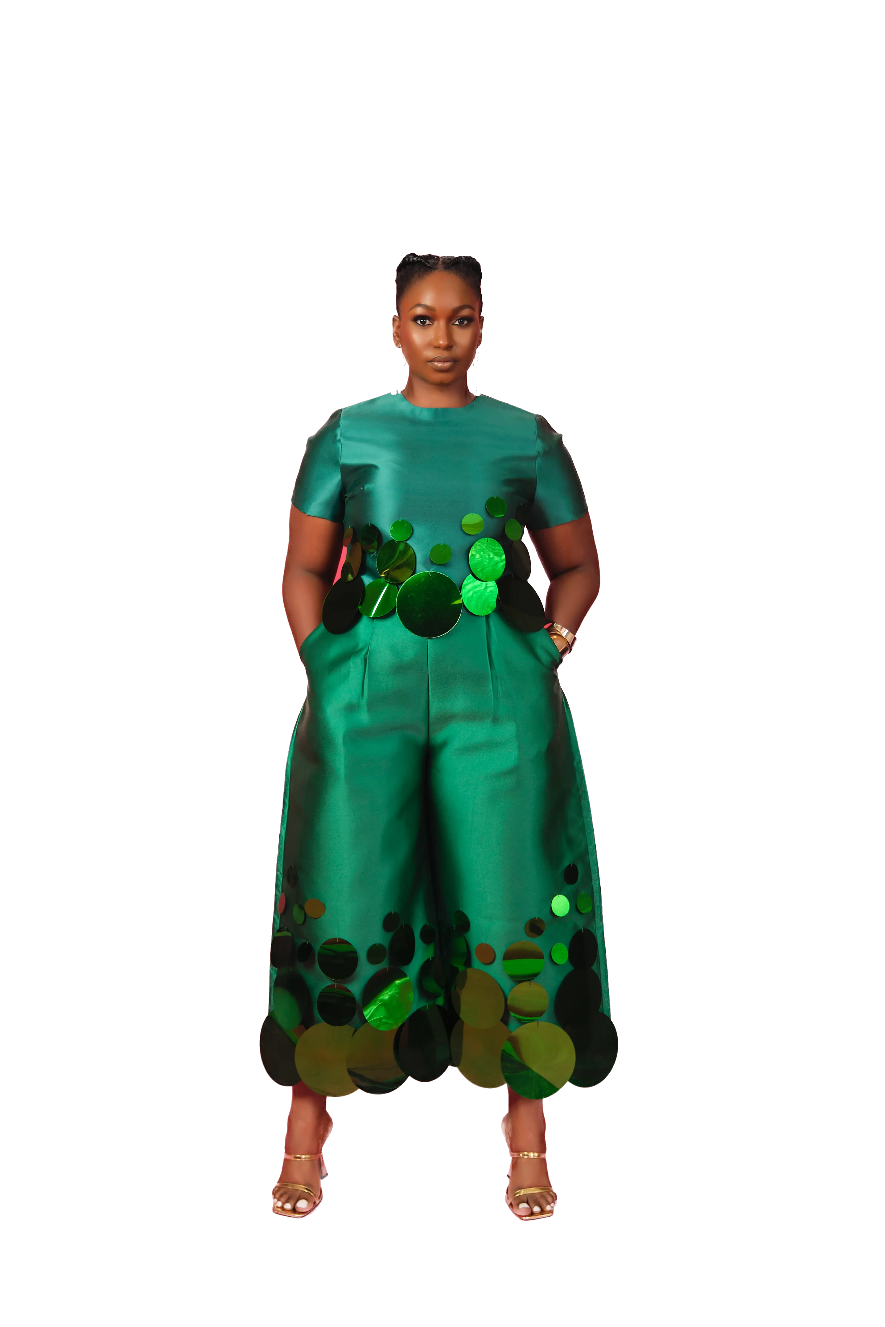 Adunni Pants X Abeni Top-Green