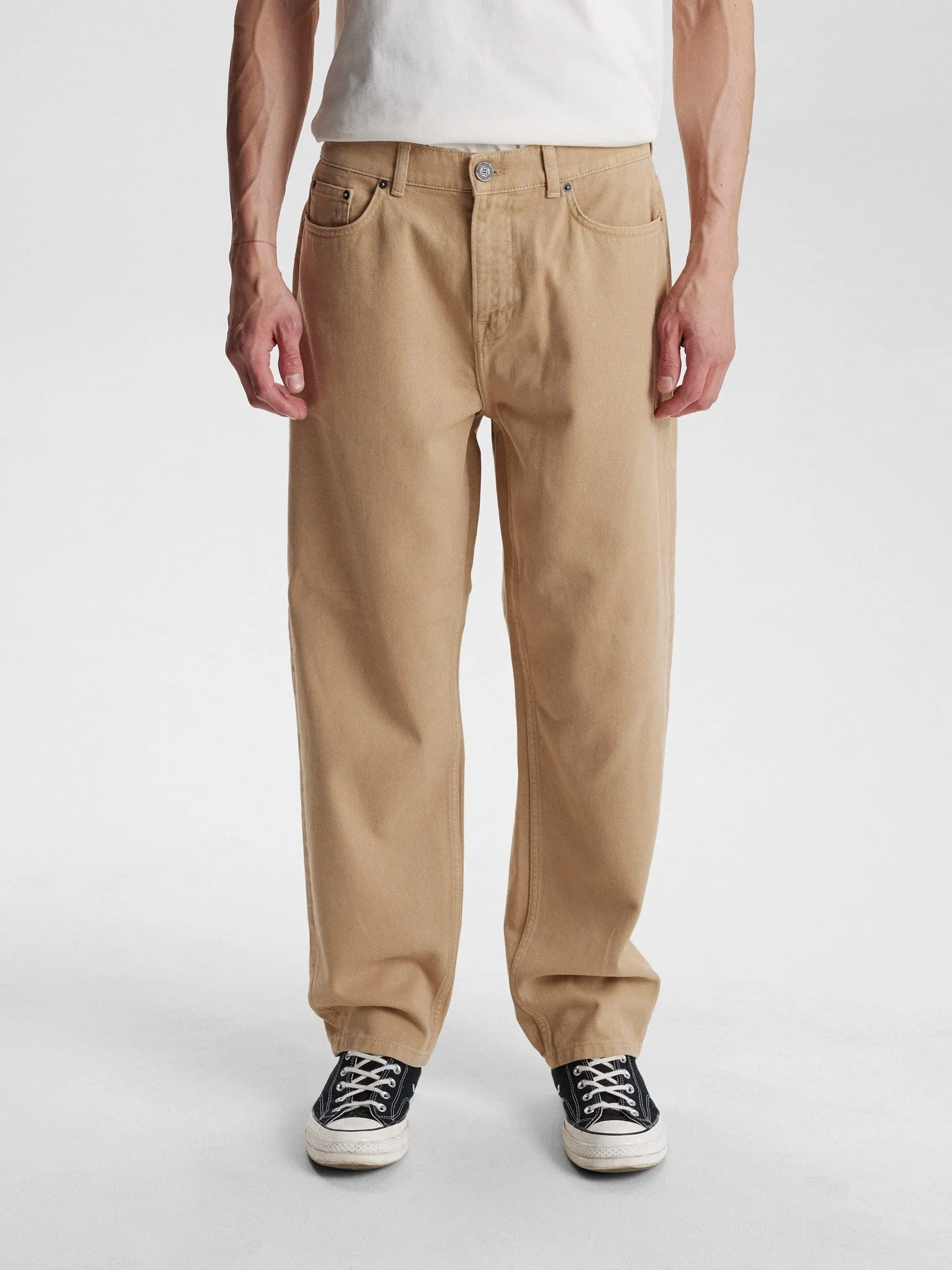 AKJANIC GARMENT DYED PANTS - Incense