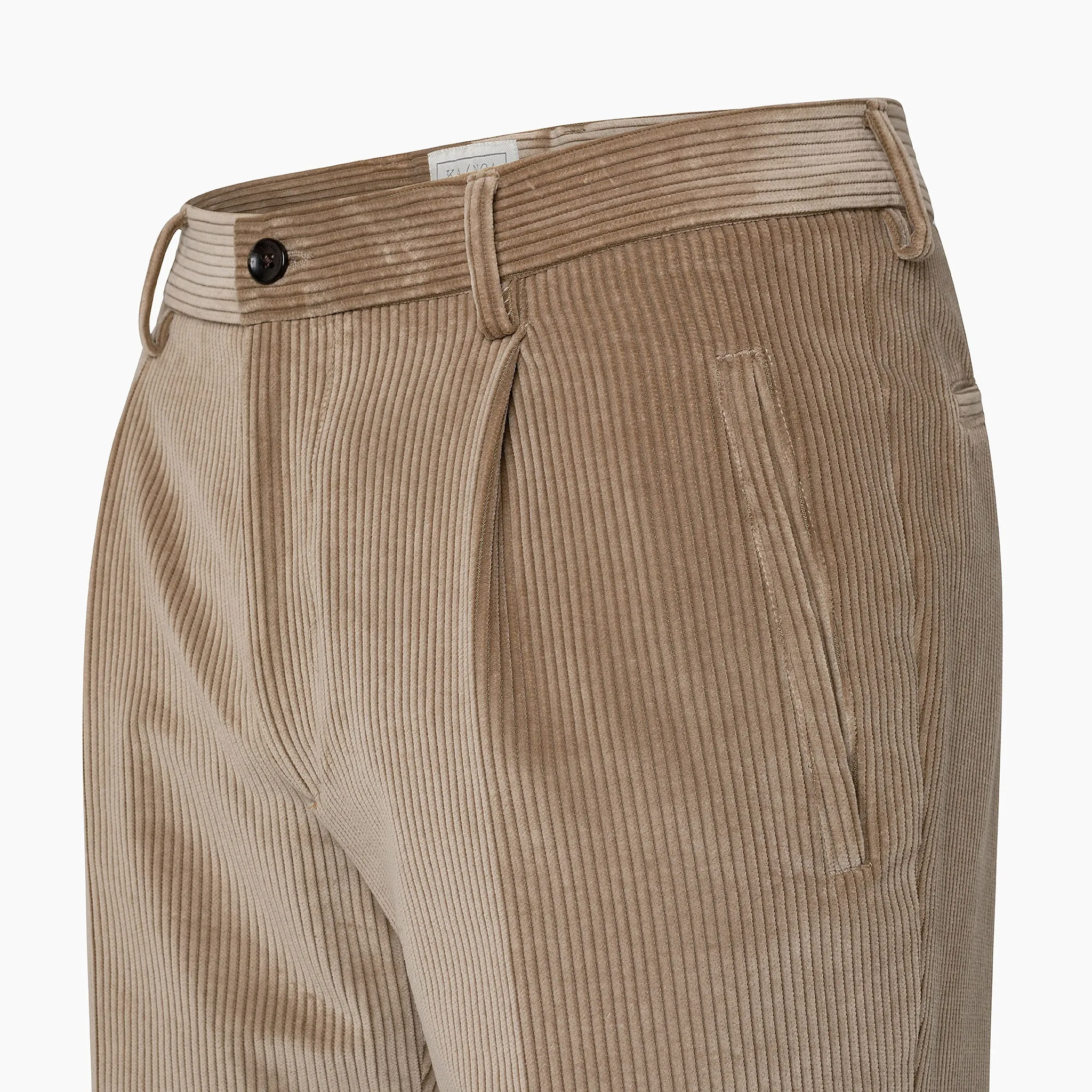 Alain Pleated Chino stretch corduroy