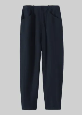 Alix Cotton Linen Pants | Slate Navy