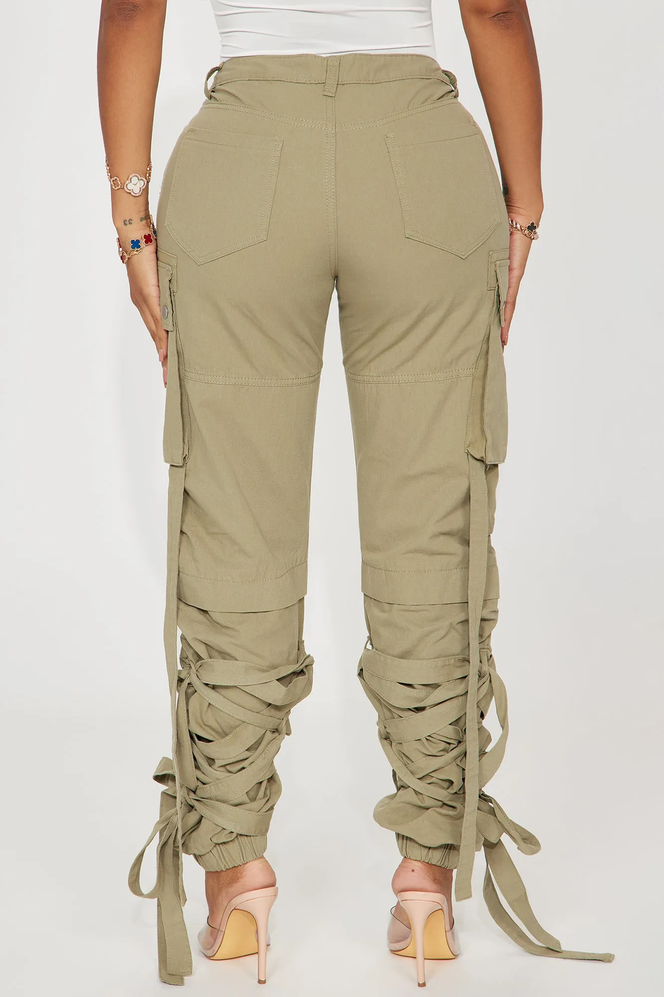 All Tied Up Cargo Jogger - Sage