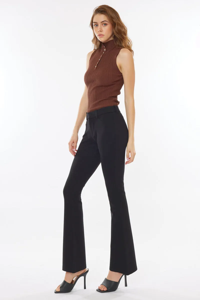 Ally Mid Rise Ponte Bootcut Pants