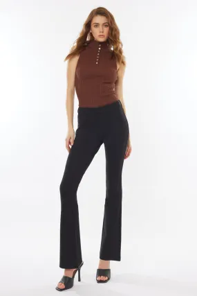 Ally Mid Rise Ponte Bootcut Pants