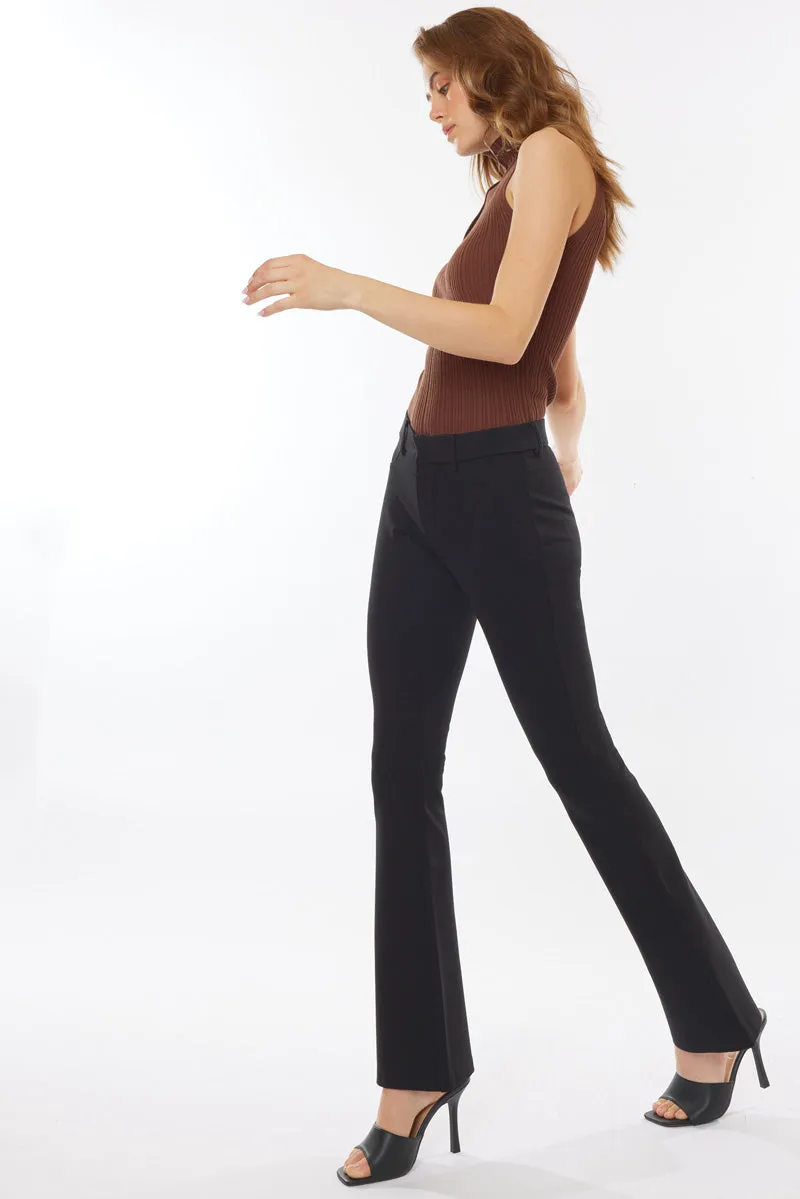 Ally Mid Rise Ponte Bootcut Pants