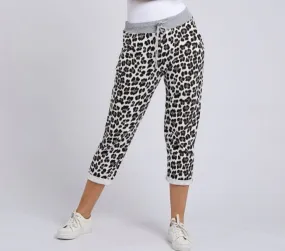 Anne   Kate Italian Leopard Print Pant White 10-12