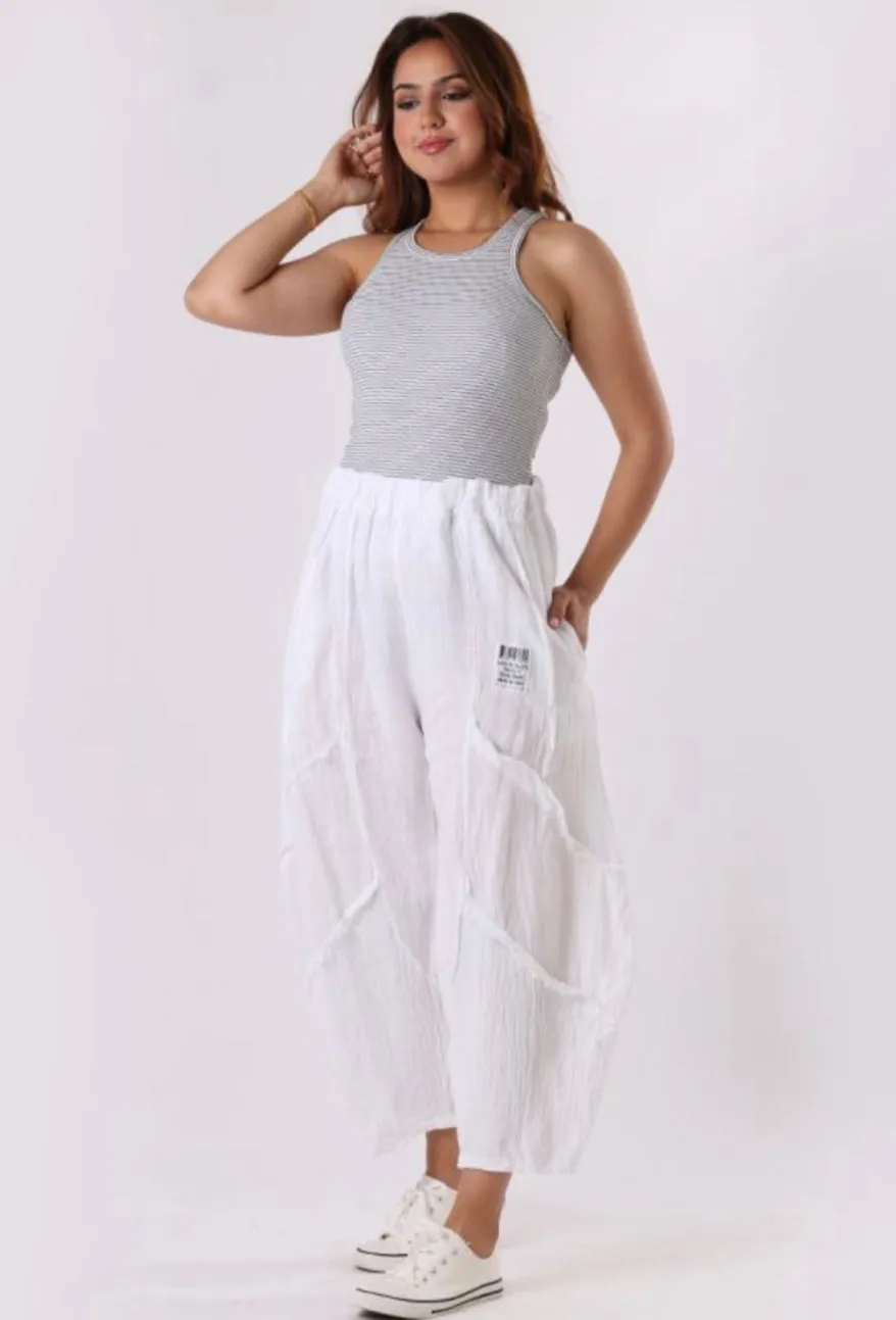 Anne   Kate Plain Linen Slouchy Pants