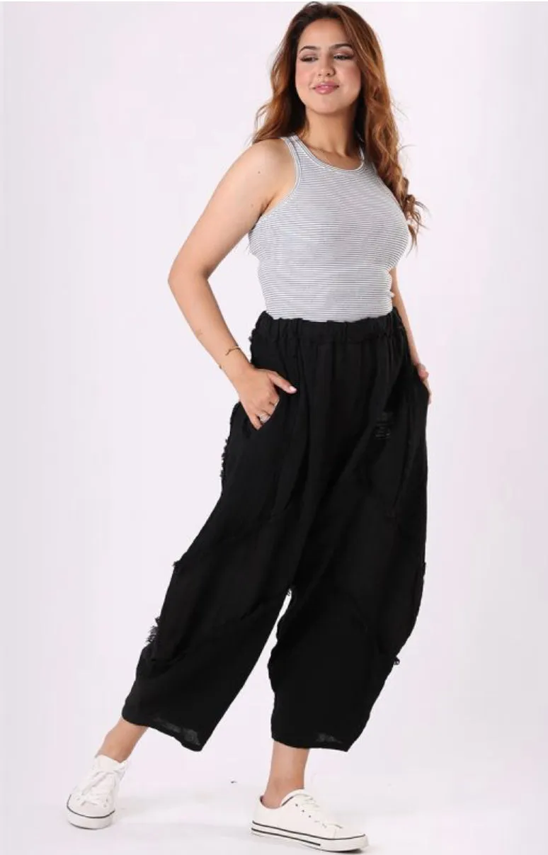 Anne   Kate Plain Linen Slouchy Pants