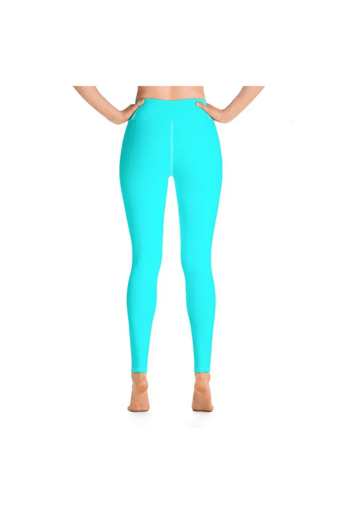 Aqua Blue Yoga Leggings