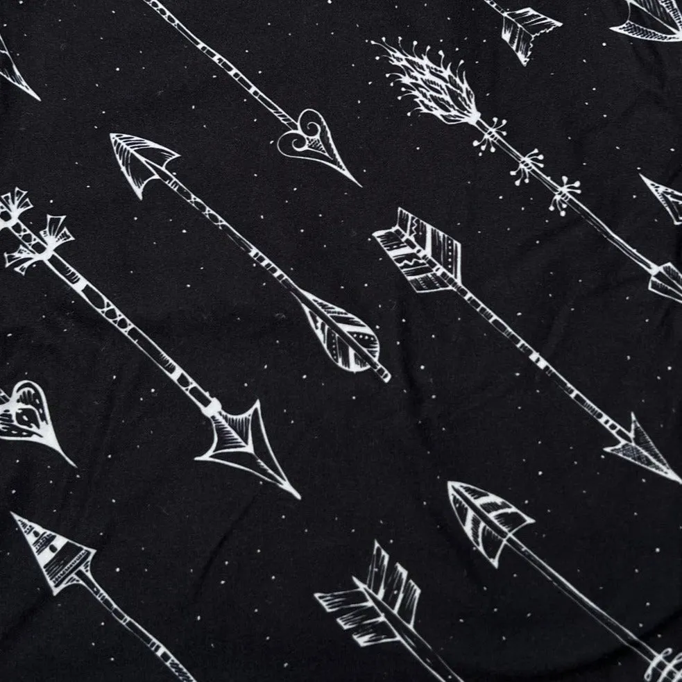 Arrow Print Black Leggings