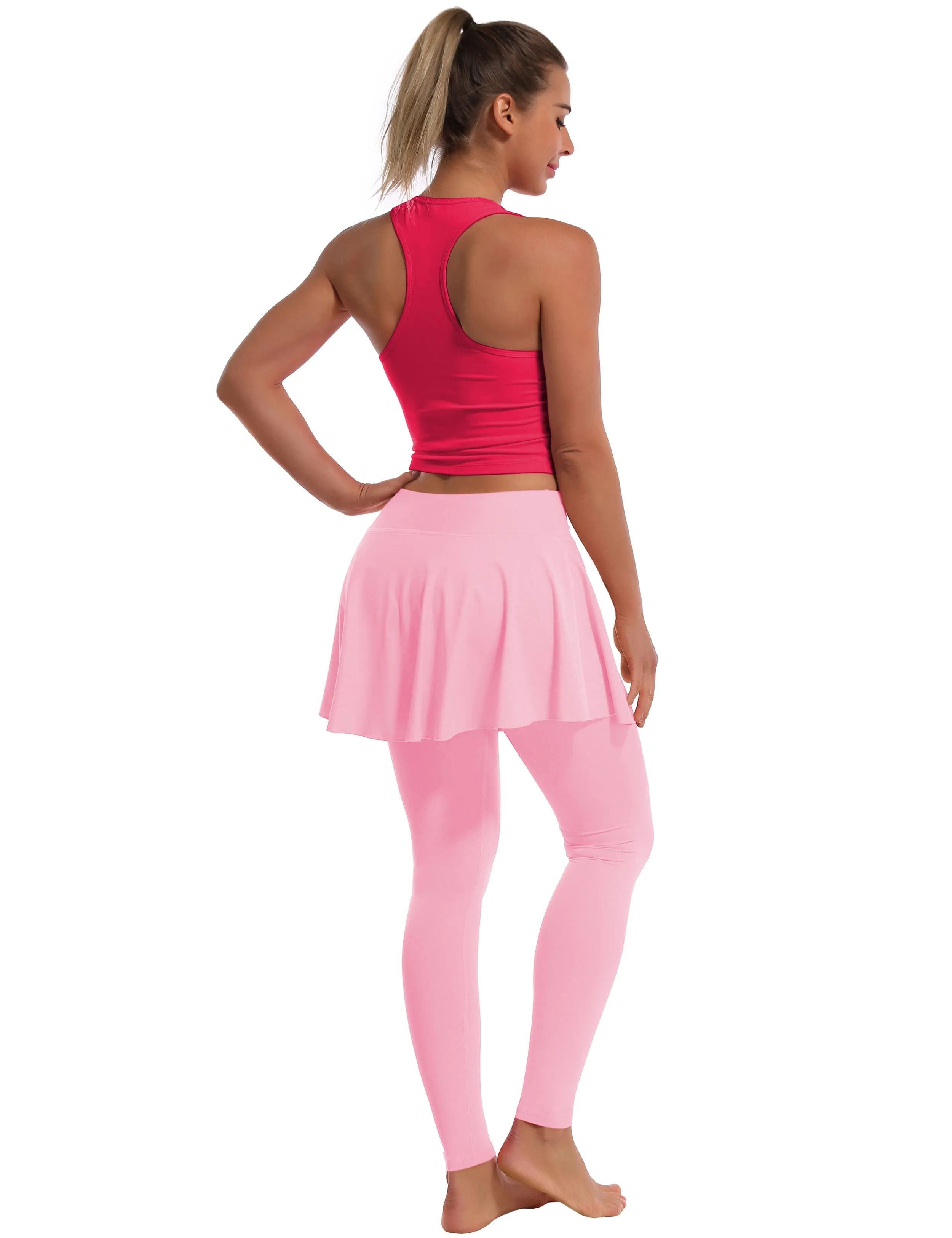 Athletic Tennis Golf Skort with Pocket Shorts lightpink