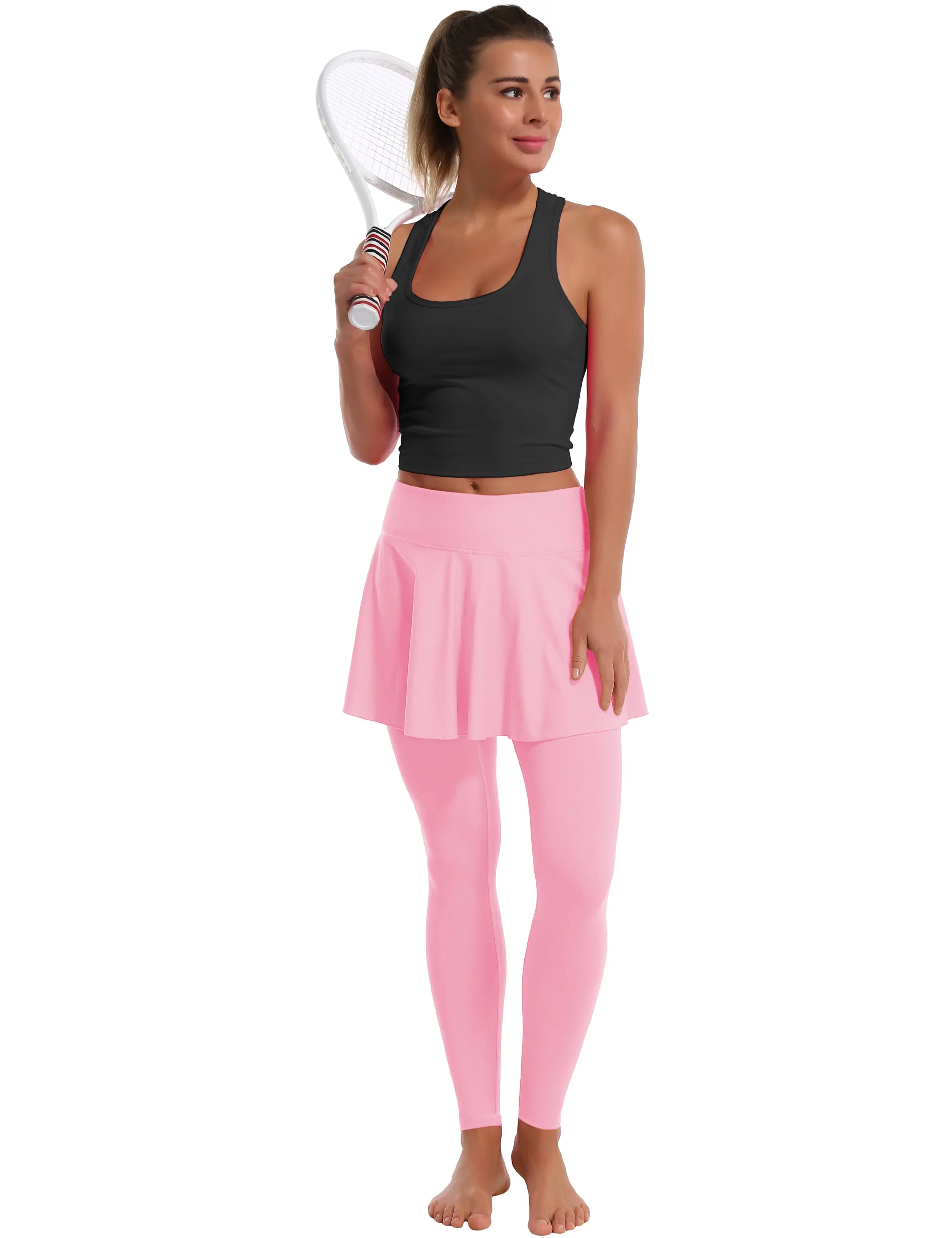 Athletic Tennis Golf Skort with Pocket Shorts lightpink