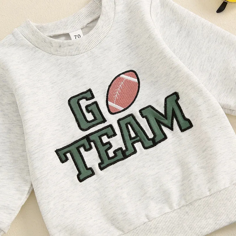 Baby/Toddler Boys GO TEAM Football Loungewear Outfit