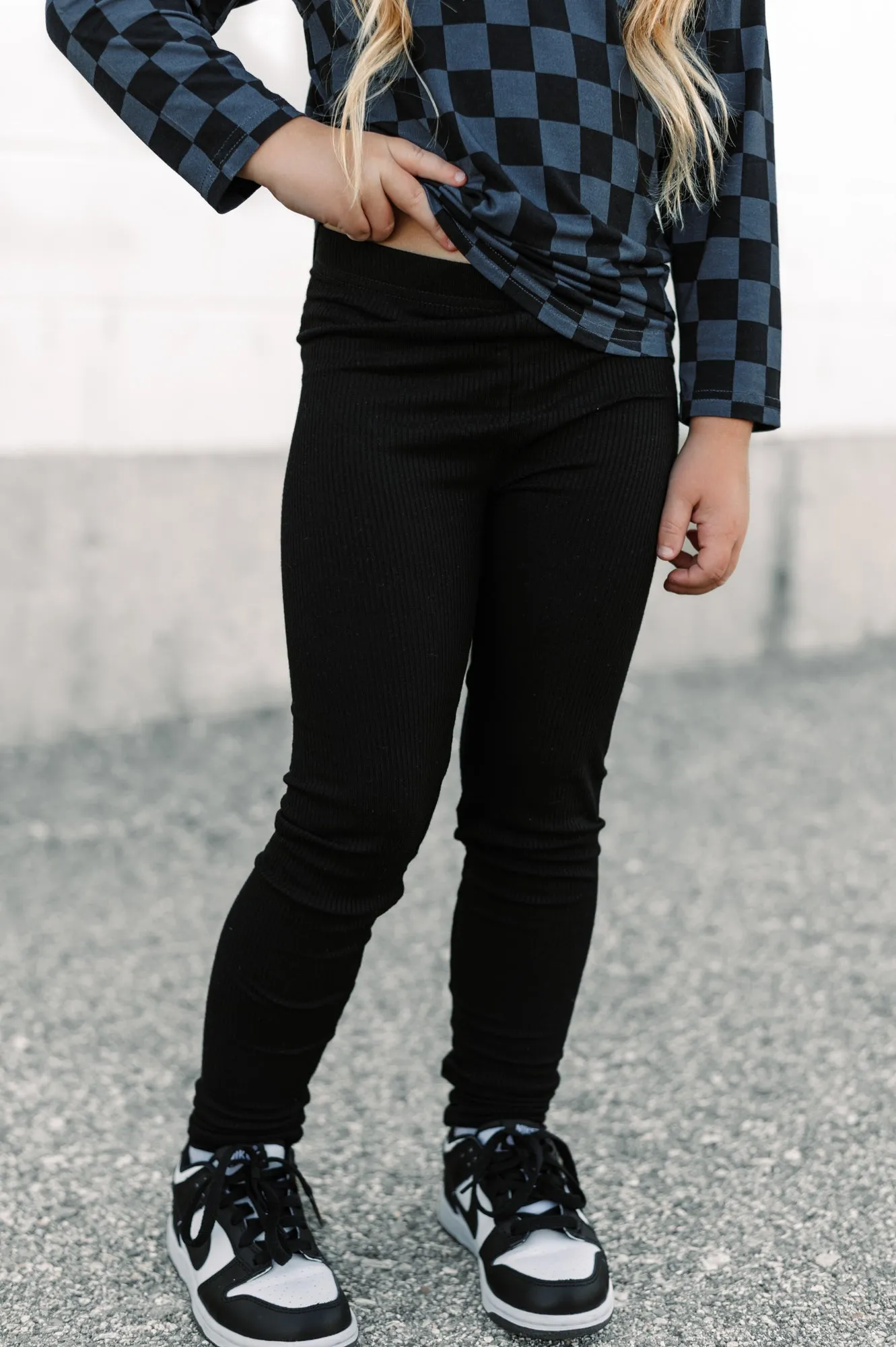 BAMBOO RIB LEGGINGS- Midnight