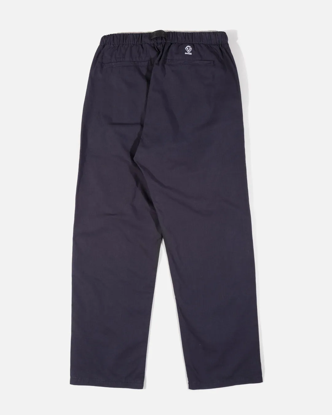 Belted Simple Pants - Dark Navy