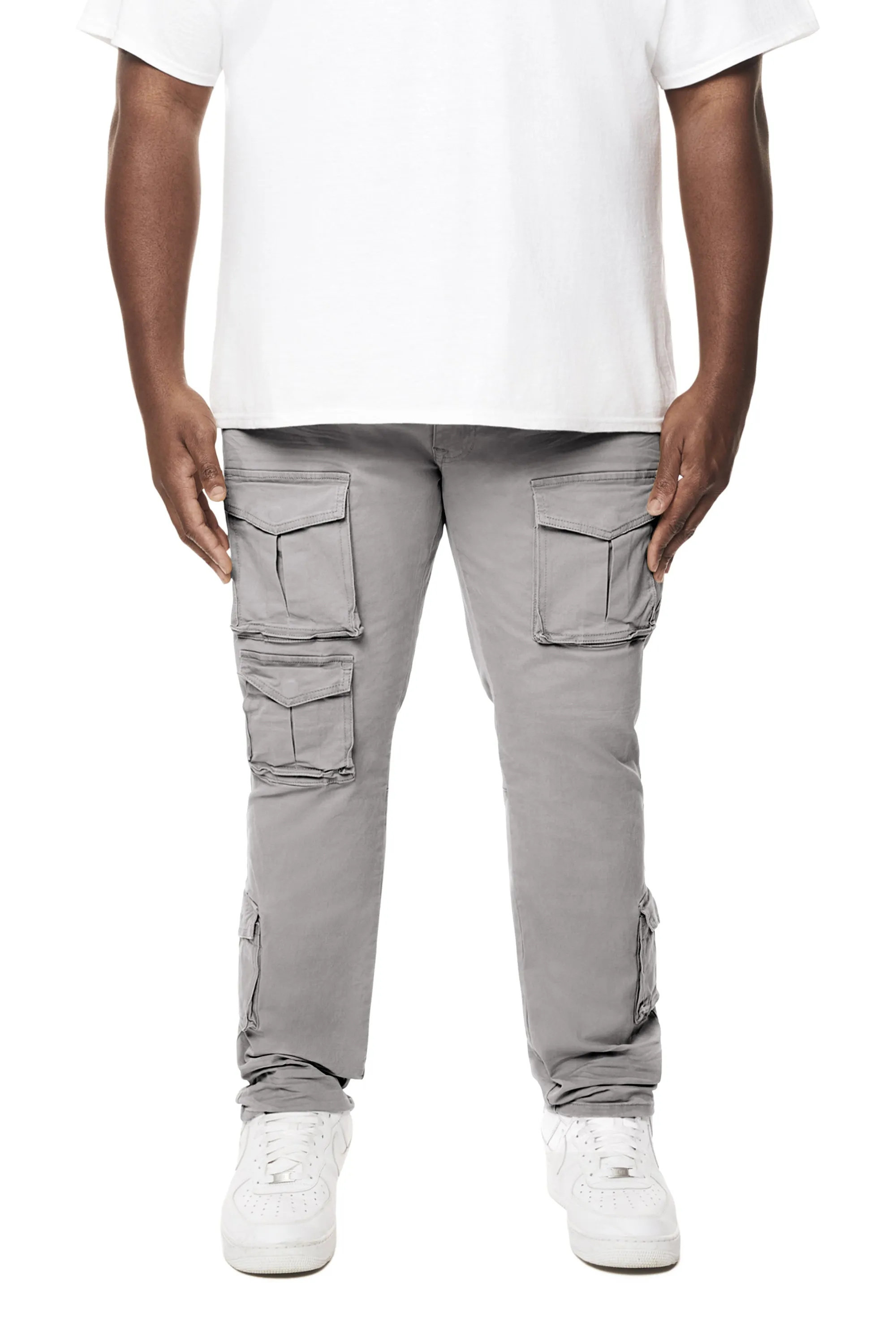 Big and Tall - 10 Pocket Twill Pants - Ultimate Grey