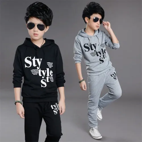 Boys letter print Tracksuit  Tops & Pants