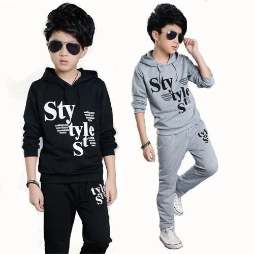 Boys letter print Tracksuit  Tops & Pants