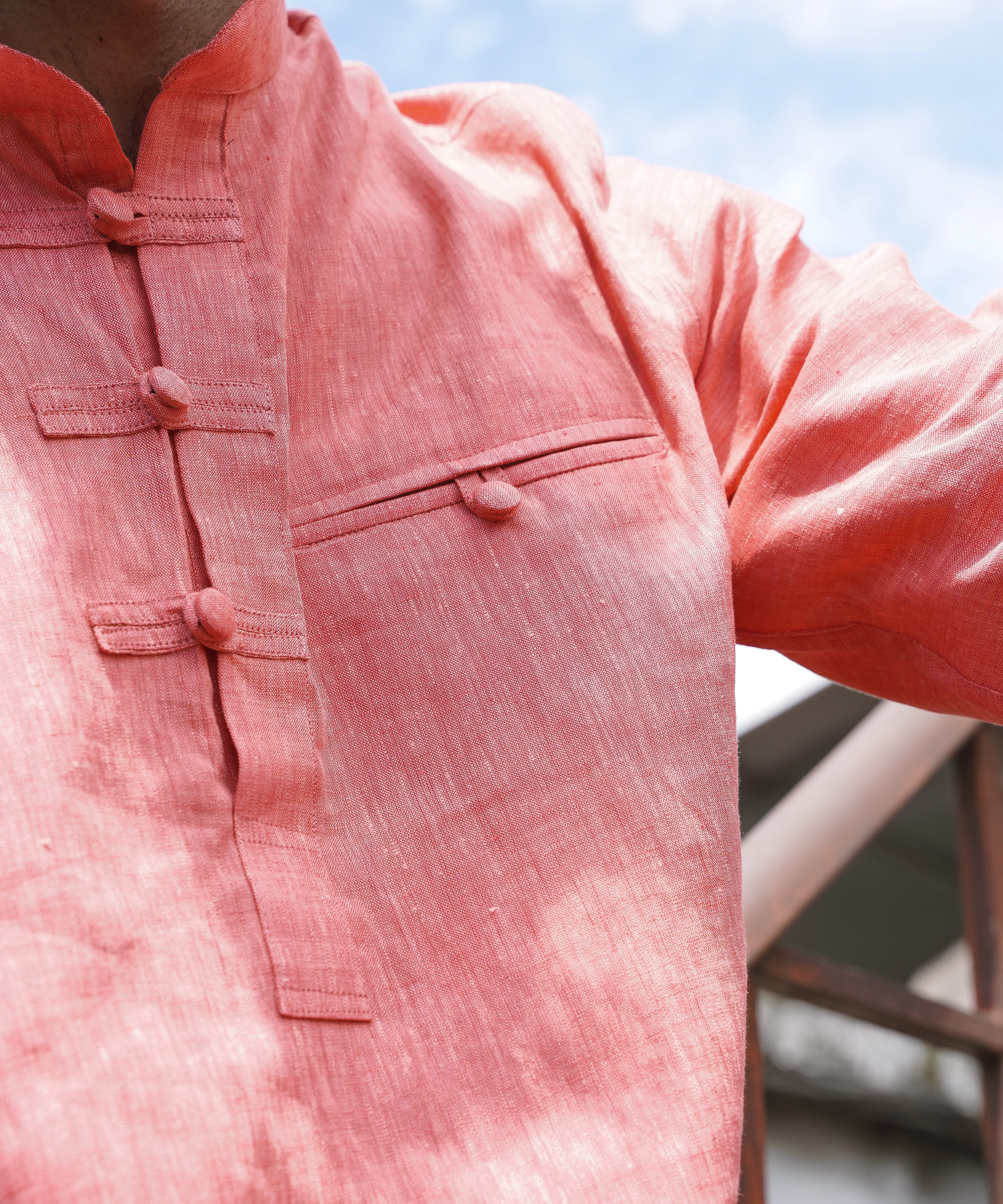 Brick Red Popover Shirt