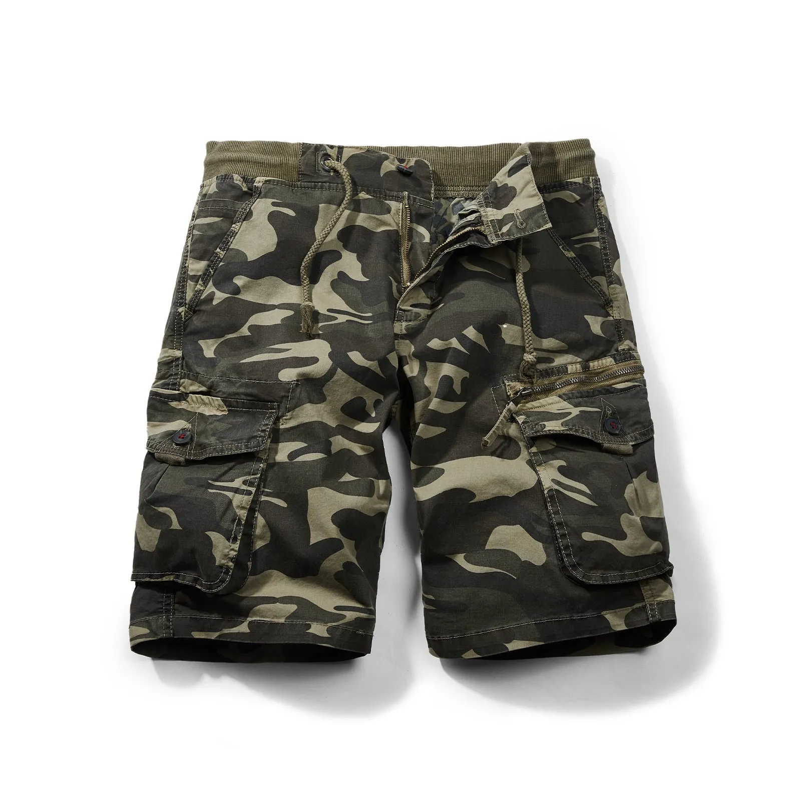 CAMO ZIPPER OUTDOOR TACTICAL 11'' INSEAM CARGO SHORTS