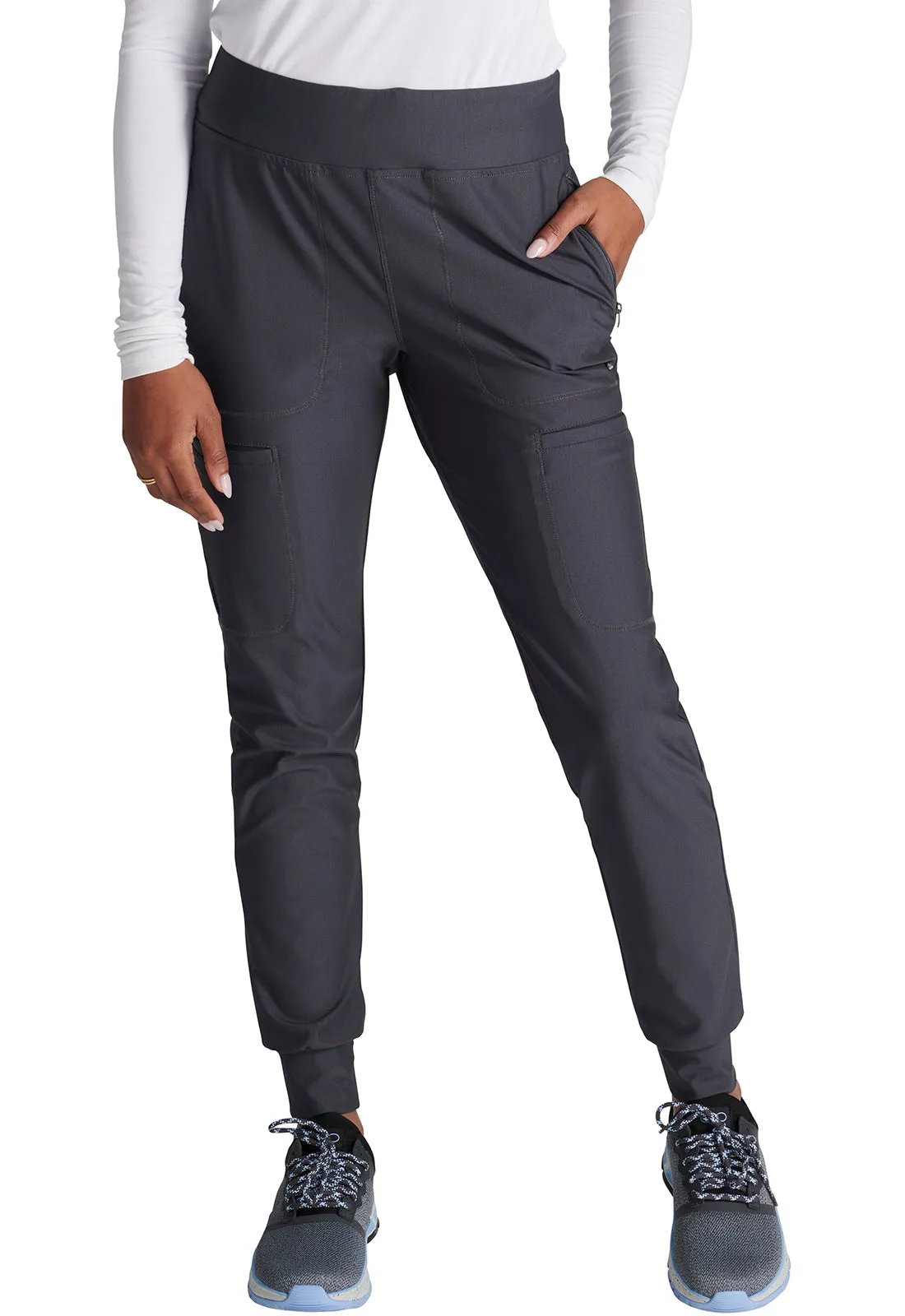 Cherokee Form CK092 Women's Mid-Rise Jogger Scrub Pant