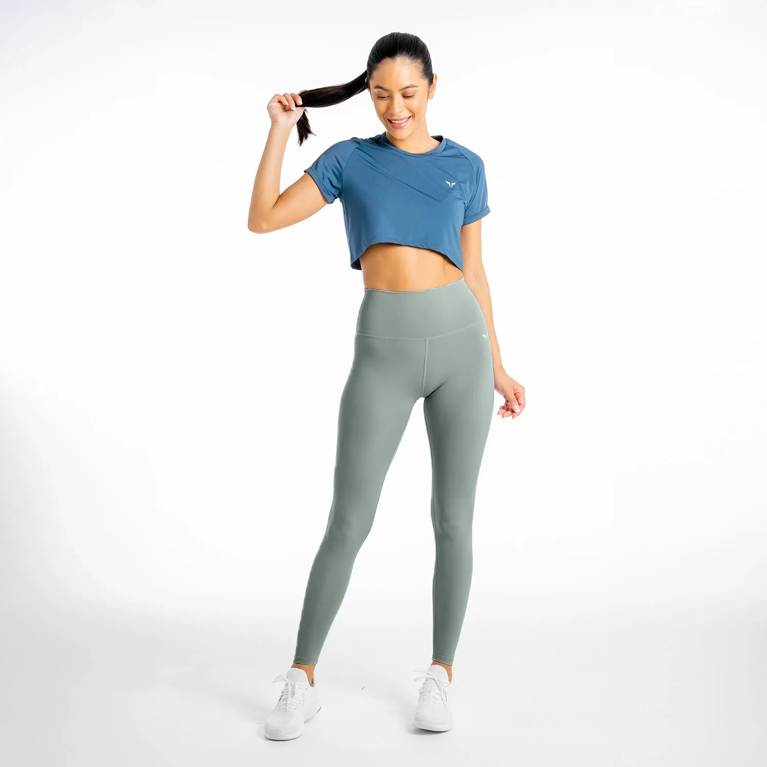 Core Agile Leggings -  Petrol Green