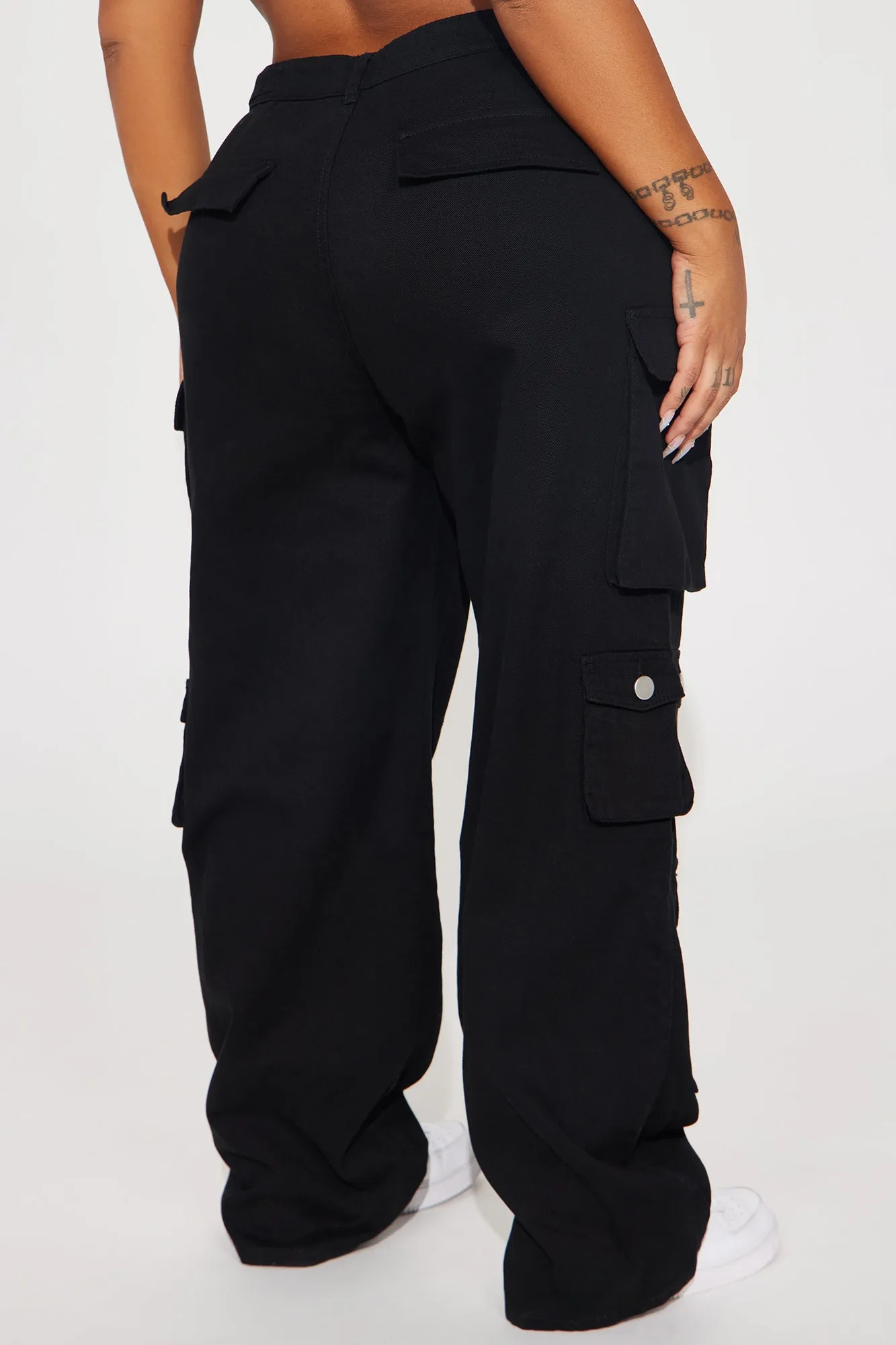 Count On It Straight Leg Cargo Pant - Black