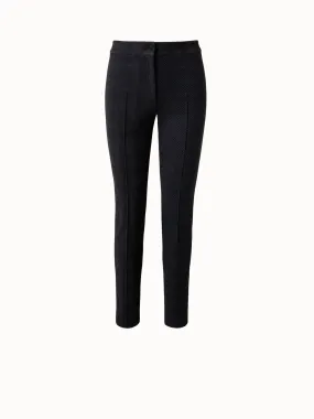 Cropped Leggins mit breitem Bund