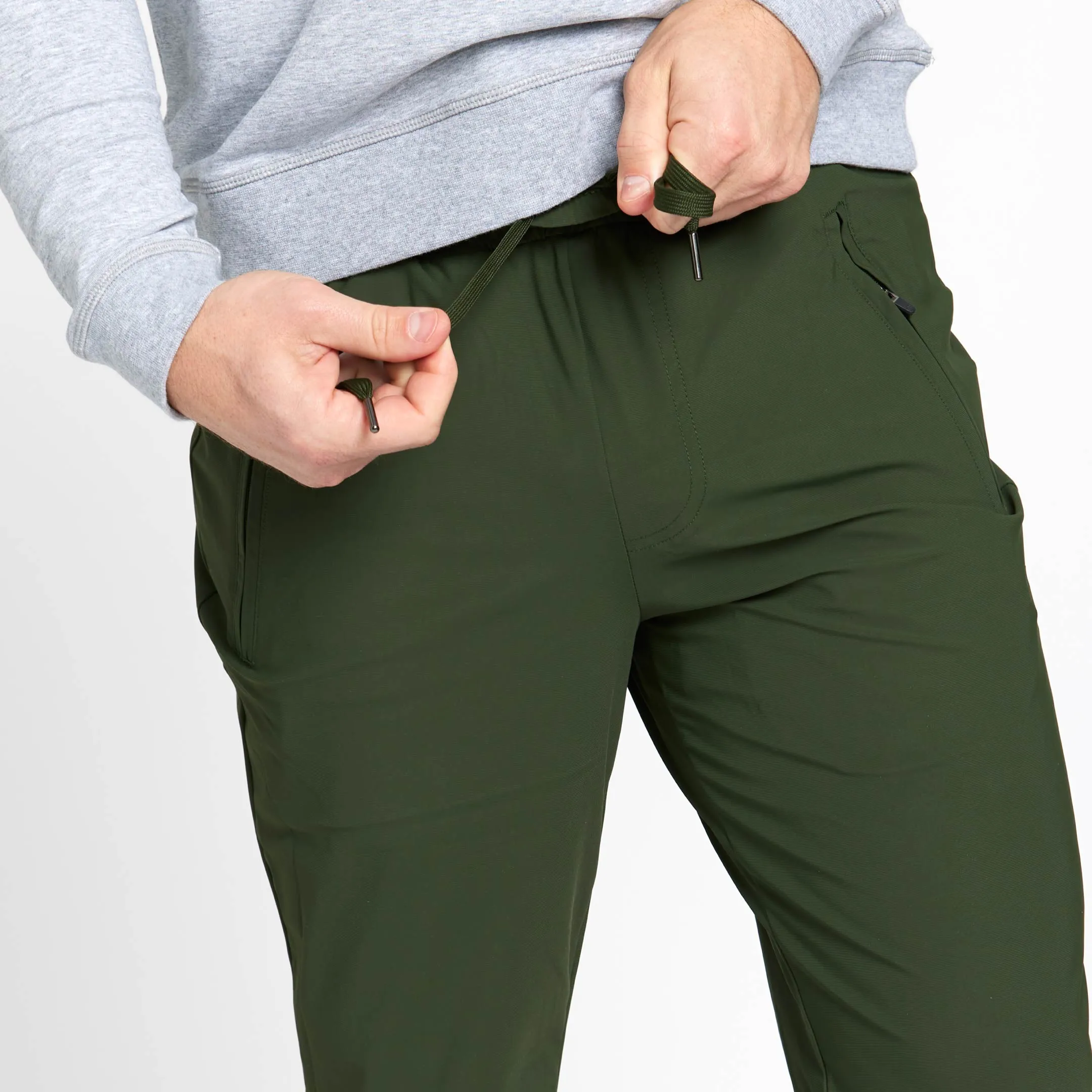 Dark Green Hybrid Jogger