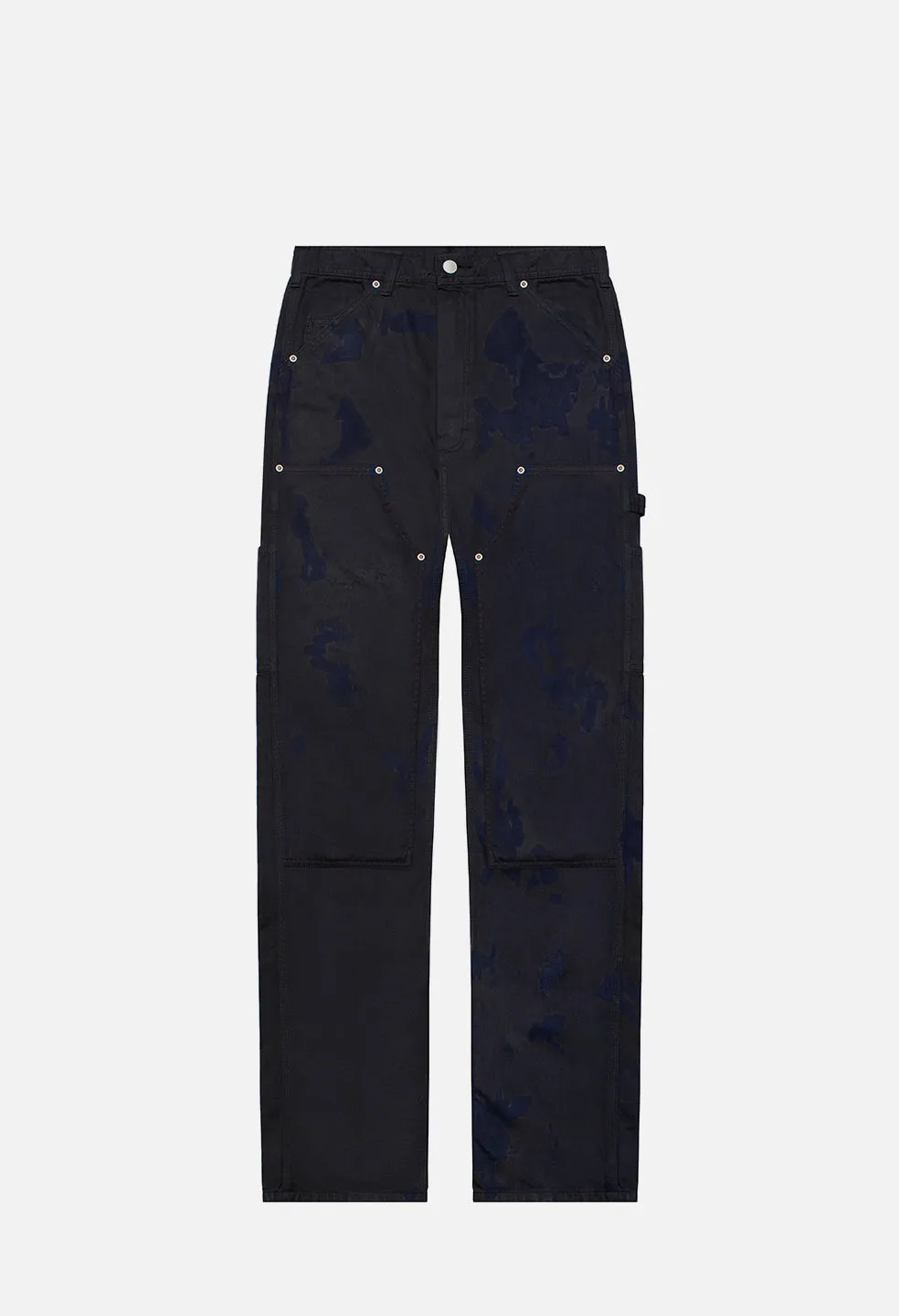 Double Dye Painter's Pant / Indigo X Black