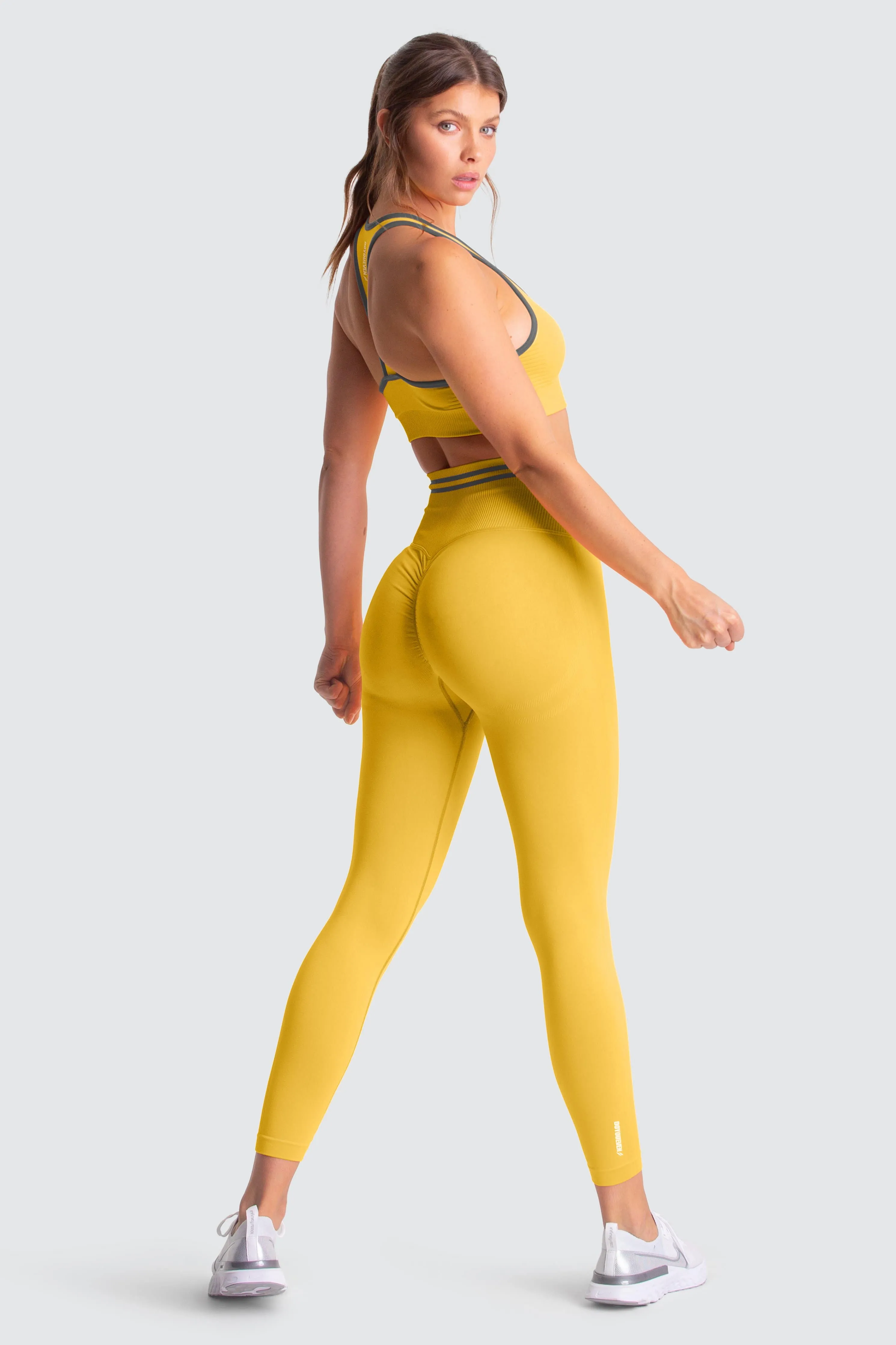 DYE Scrunch Seamless Leggings - Sunny Yellow