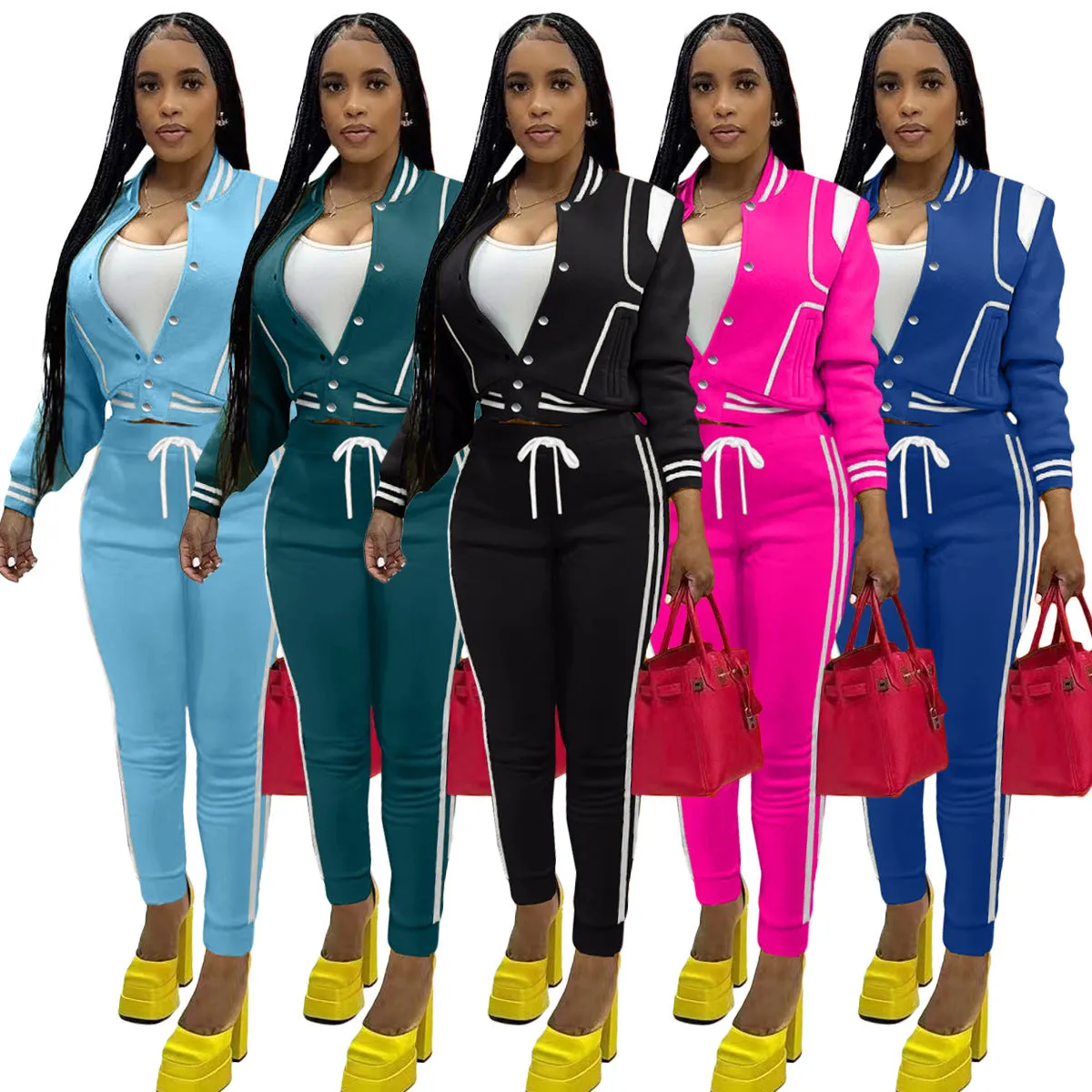 Fashion jacket and pants set AY3214