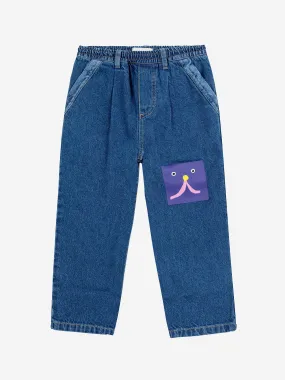 Funny Face Denim Jogger Pants