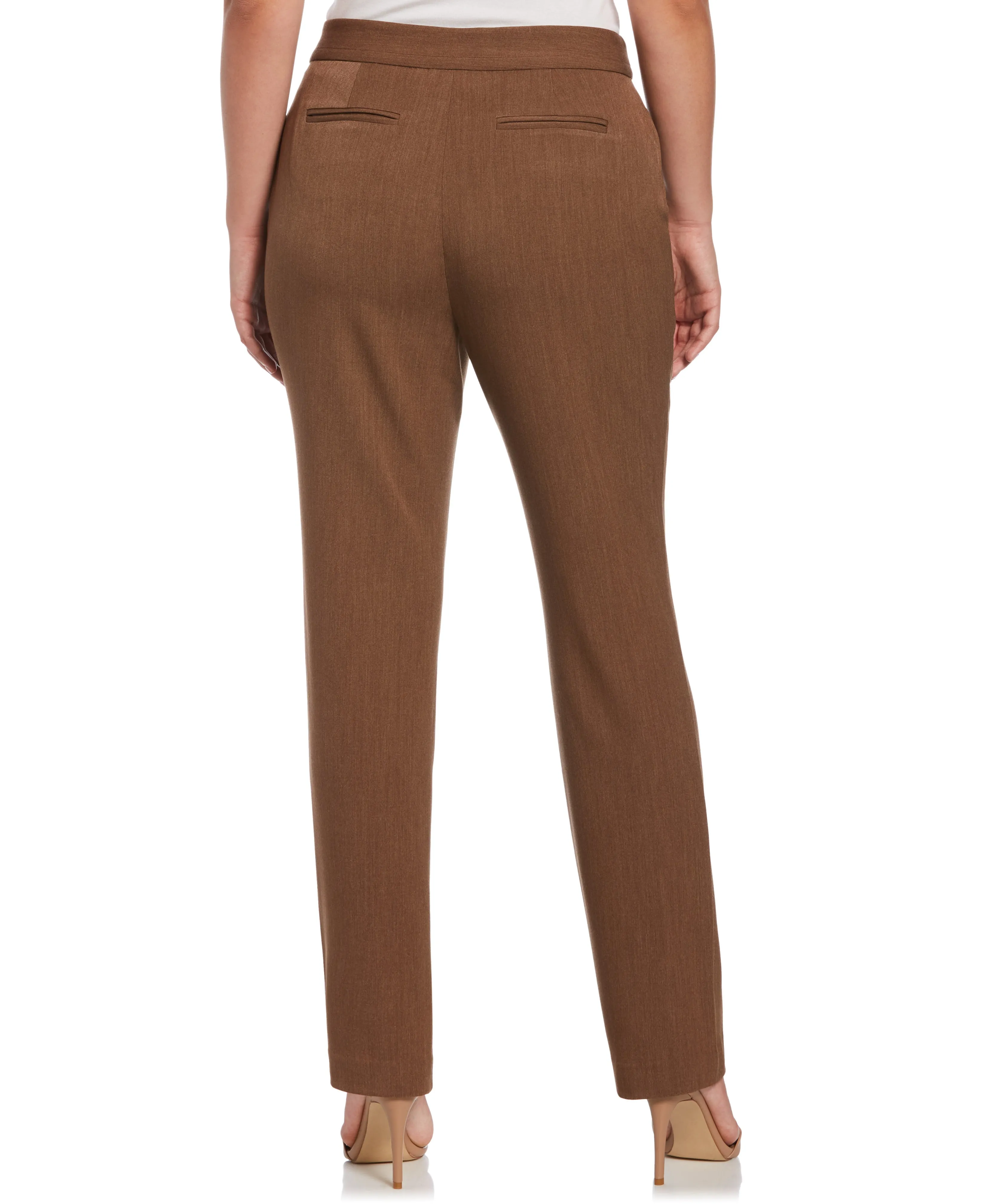 Gabardine Straight Leg Pant - Curvy Fit