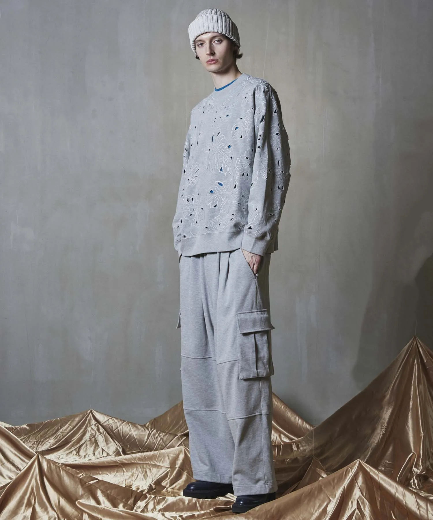 Heavy-Weight Sweat Prime-Wide Cargo Pants