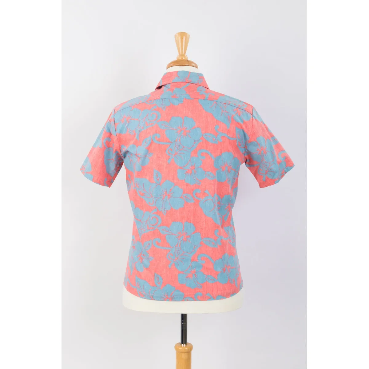 Hibiscus Print Red Hawaiian Shirt