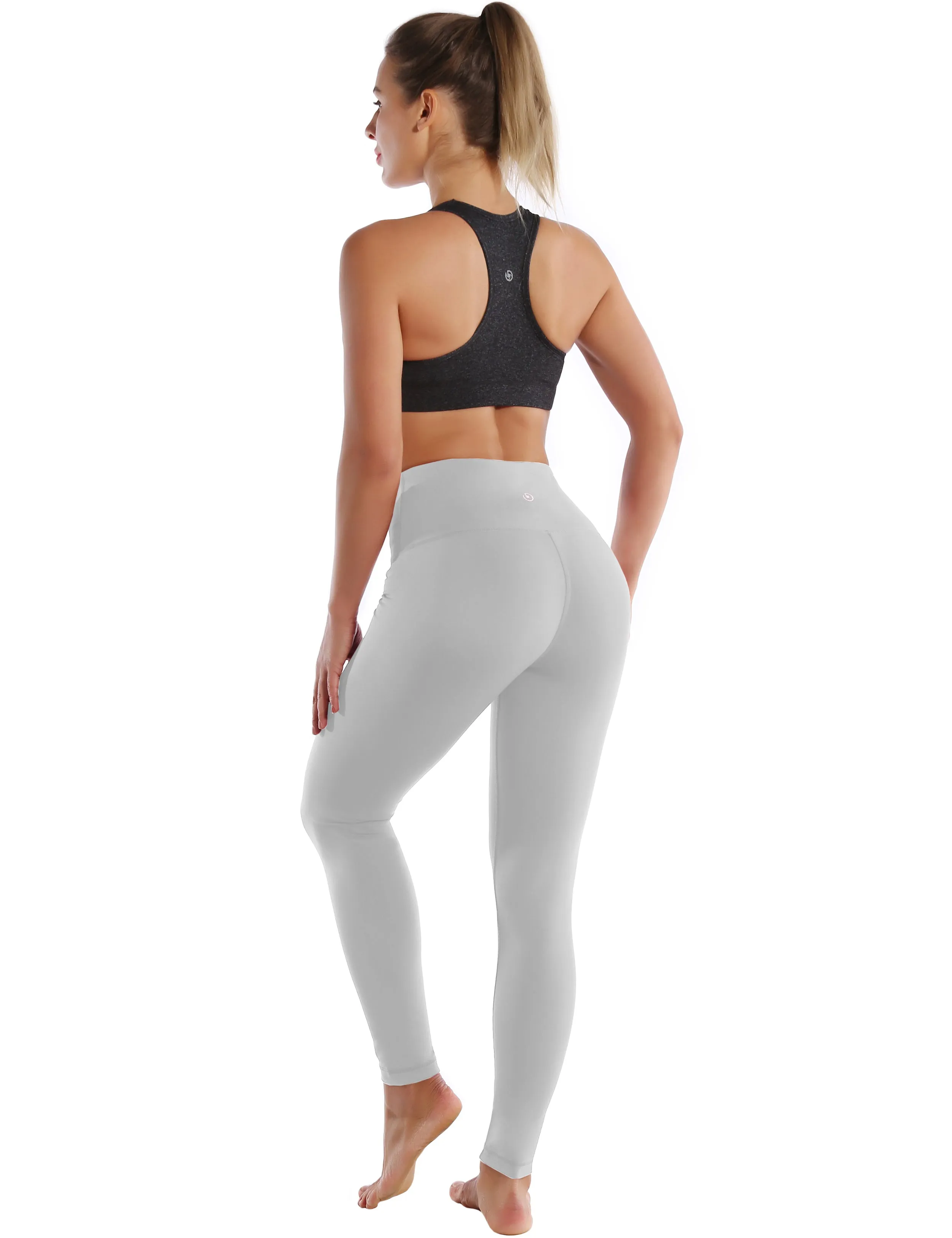 High Waist yogastudio Pants lightgray_yogastudio