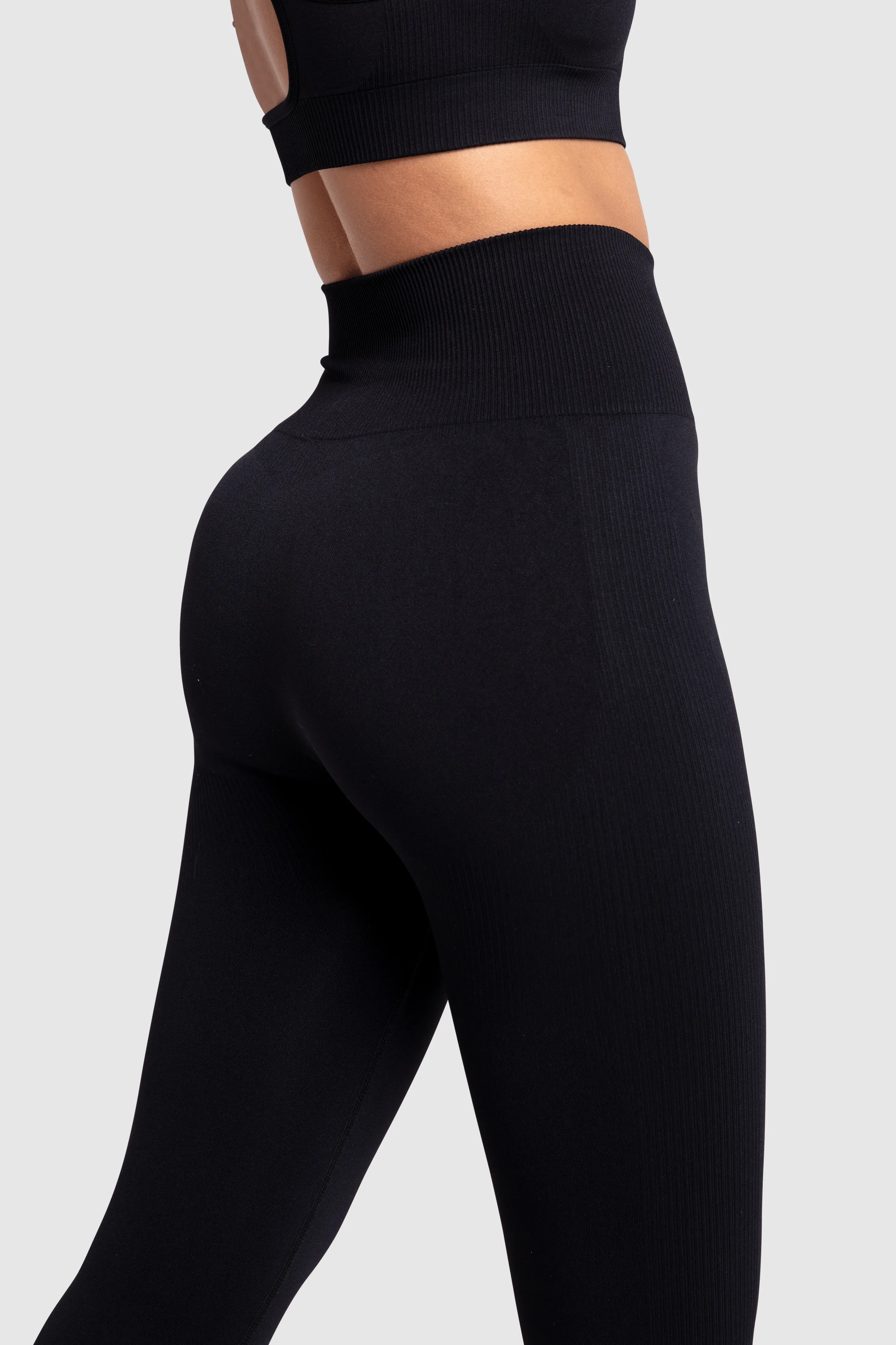 Impact Solid Leggings - Jet Black