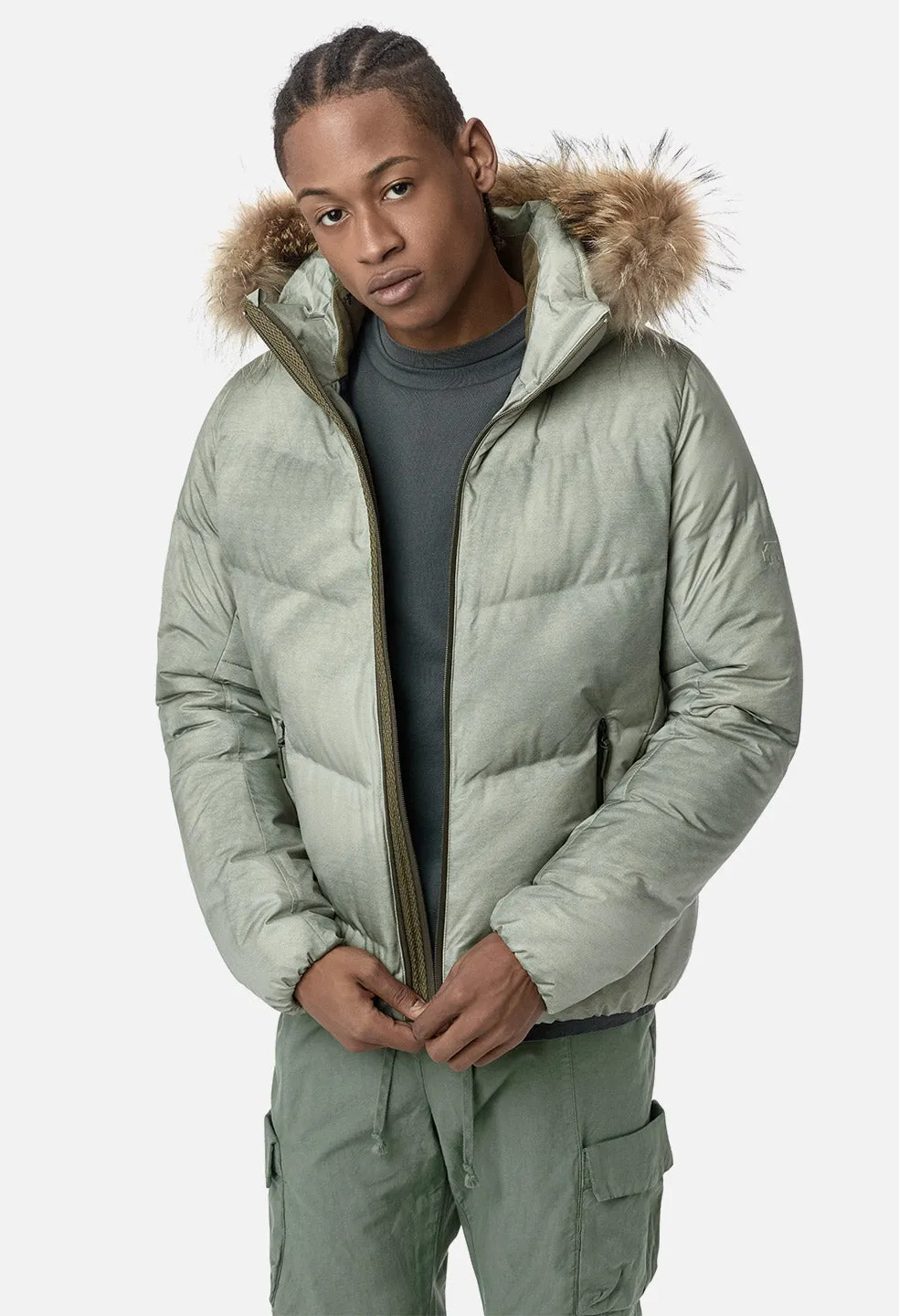 John Elliott X Descente Allterrain Mizusawa Tie Dye Down Jacket / Mojave X Sage