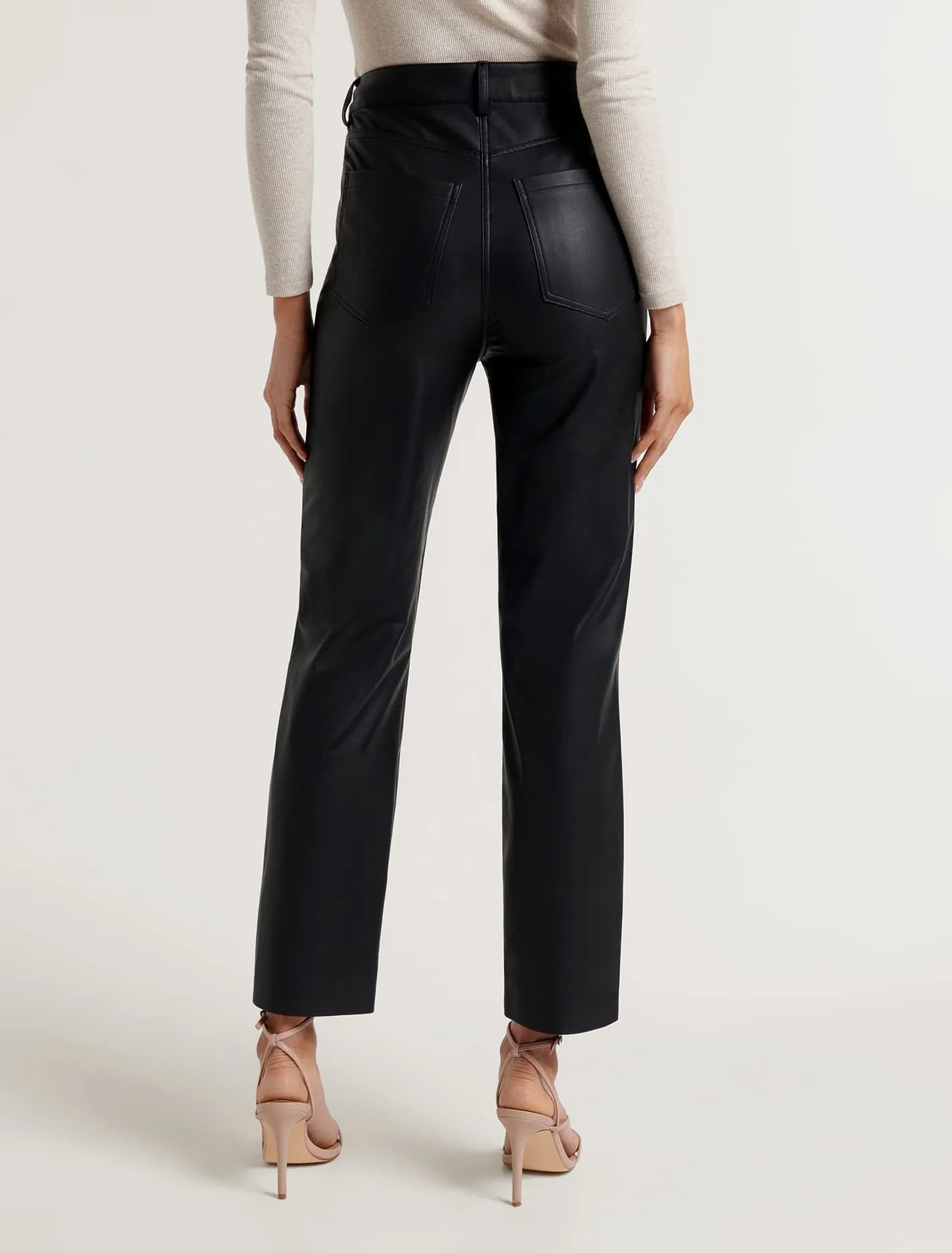 Juliet Vegan Leather Straight Leg Pants