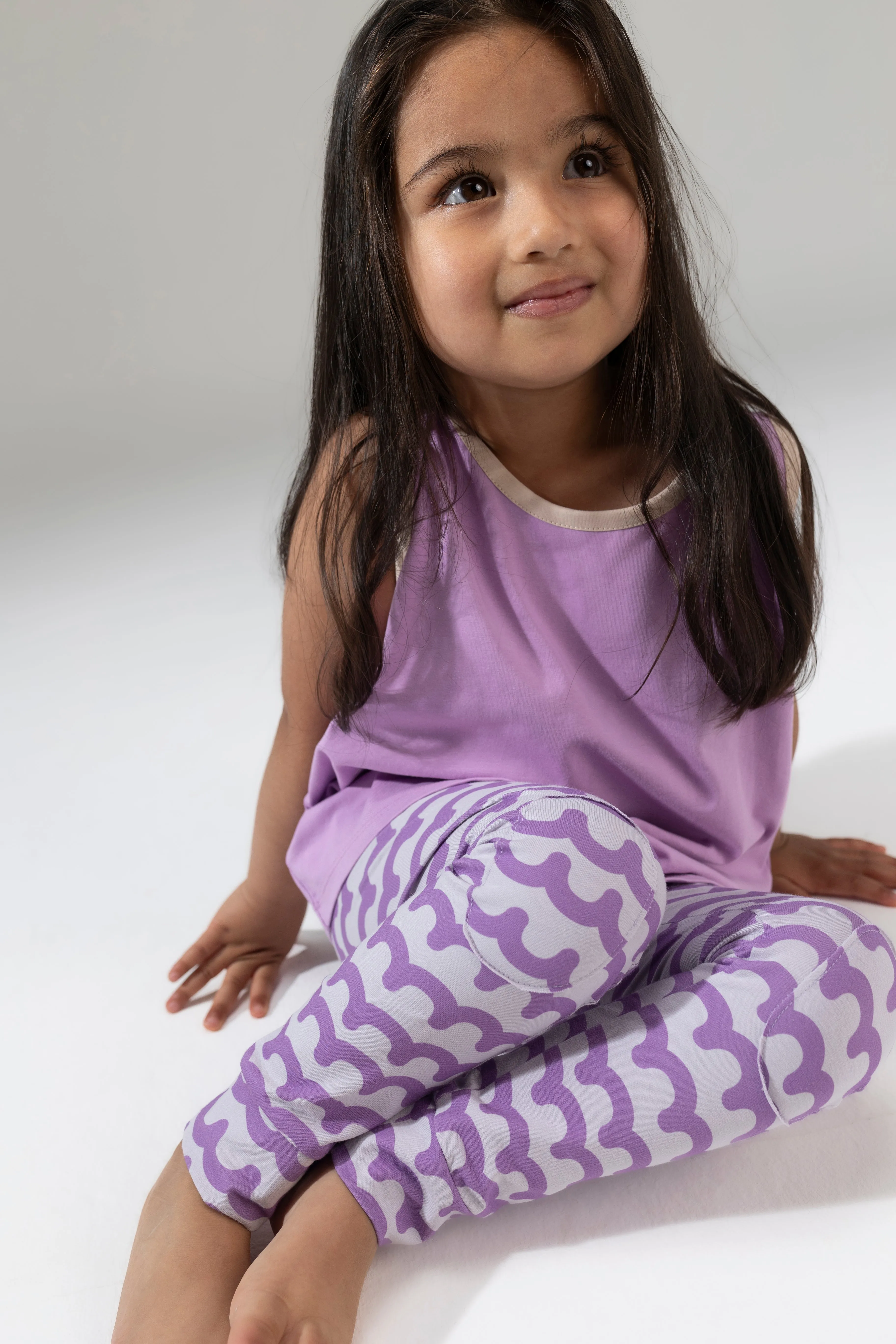 Kinder Legging Waves Violet