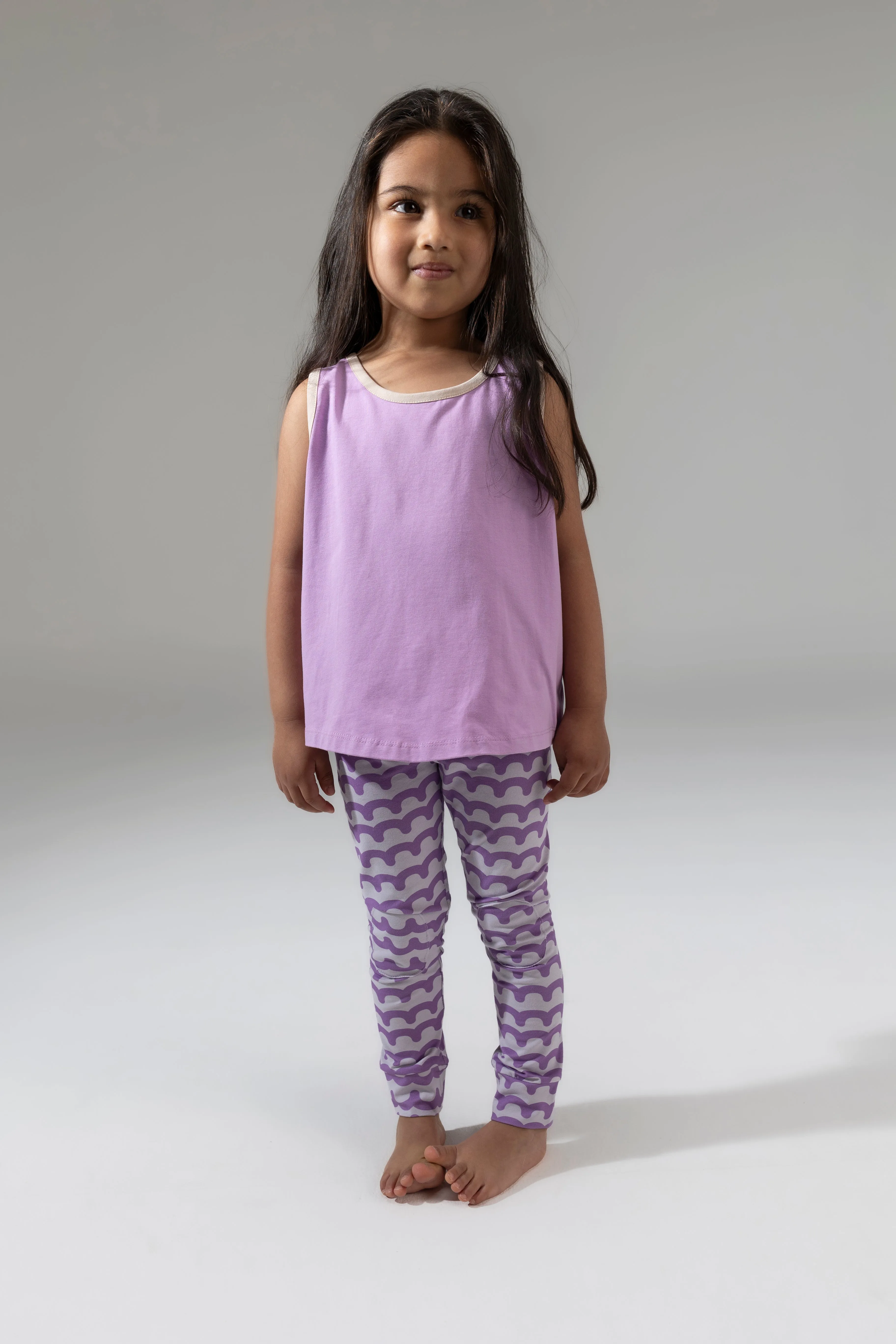 Kinder Legging Waves Violet