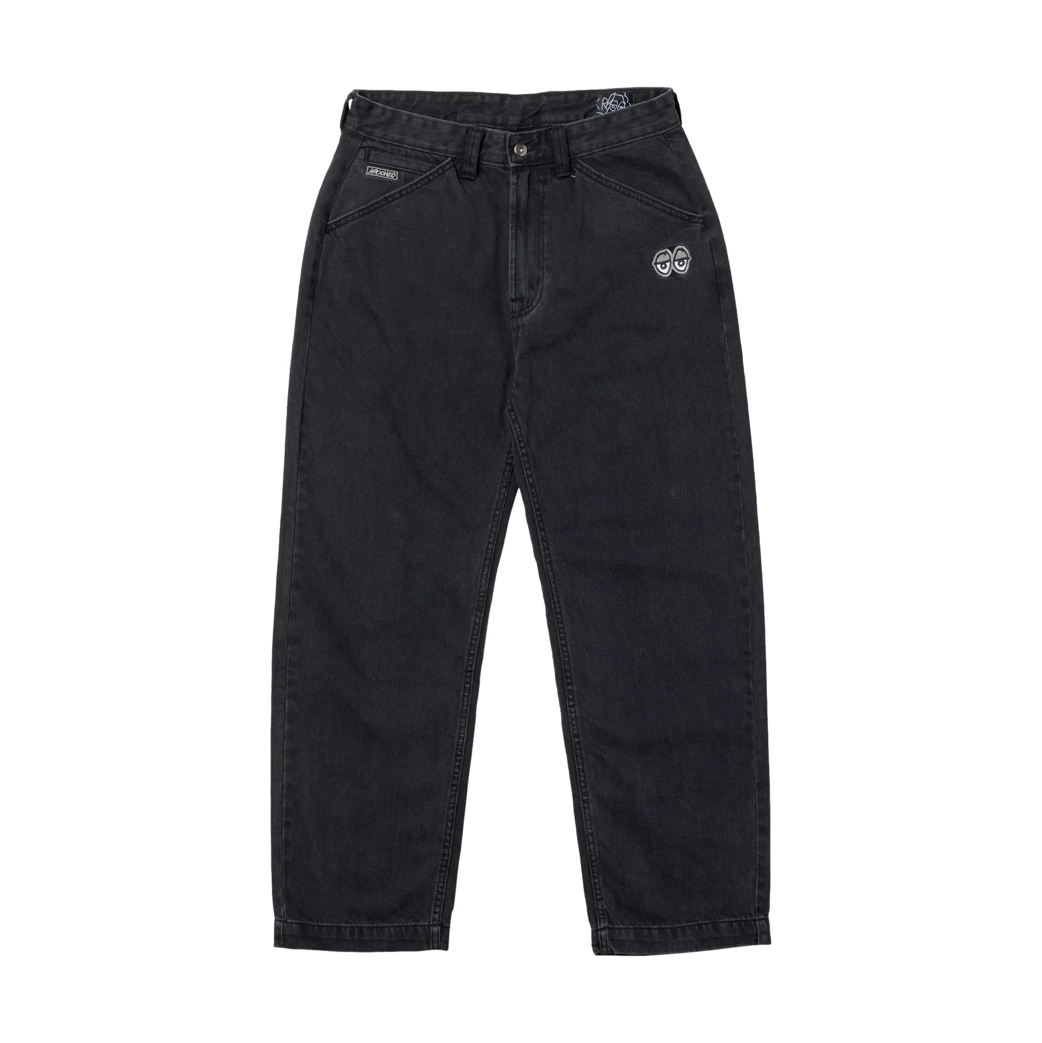 Krooked Eyes Denim Twill Pants Black