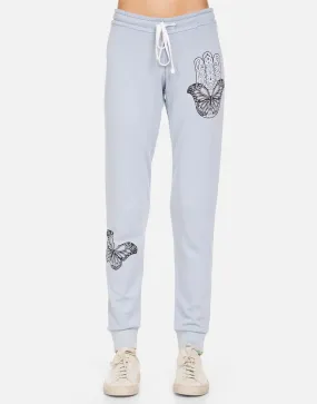 Lauren Moshi Jess Butterfly Hamsa Joggers