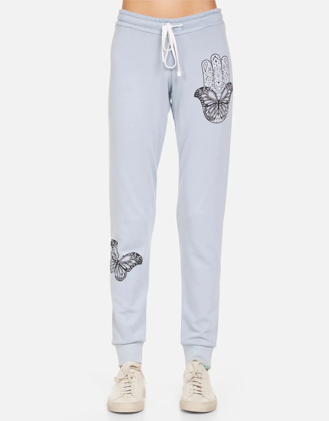 Lauren Moshi Jess Butterfly Hamsa Joggers