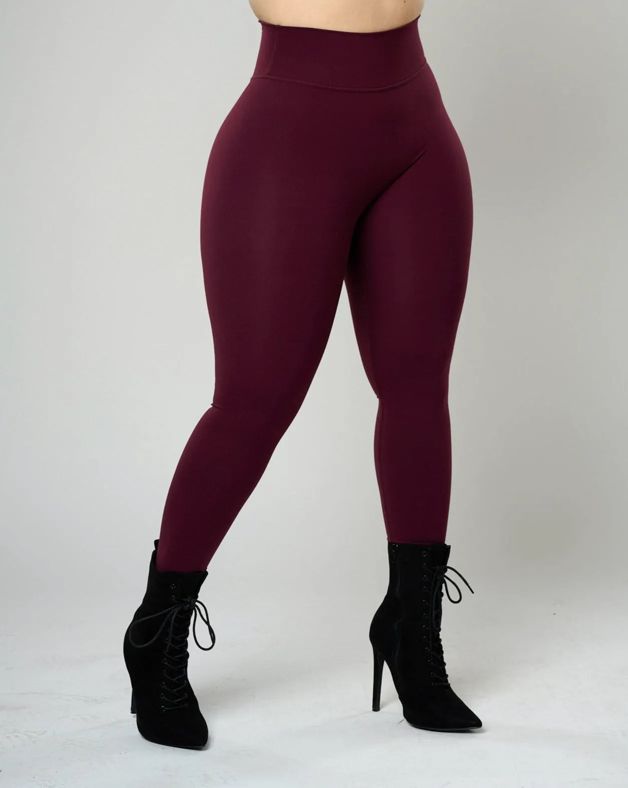 Maria Signature Leggings - Burgundy