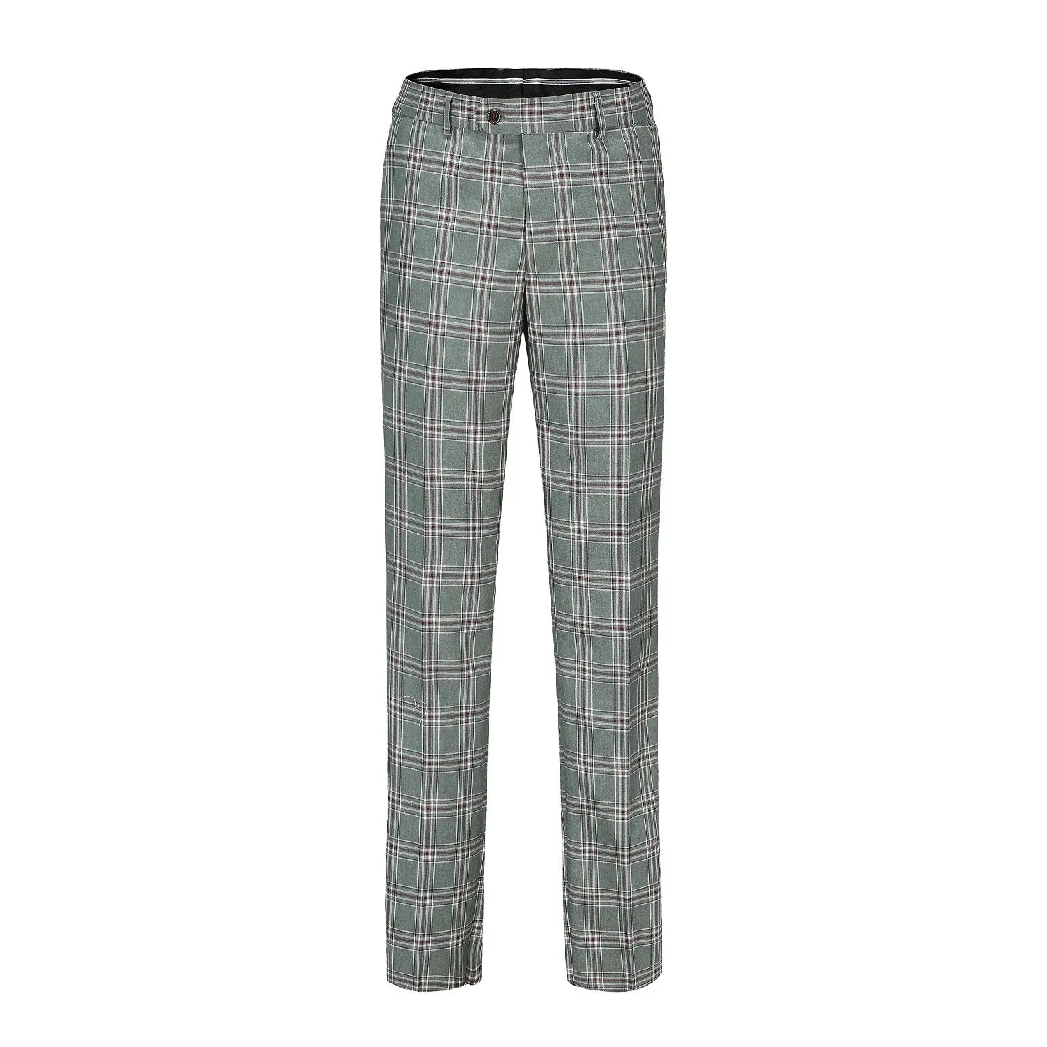 Men's Slim-Fit 3PC Glen Plaid Suit